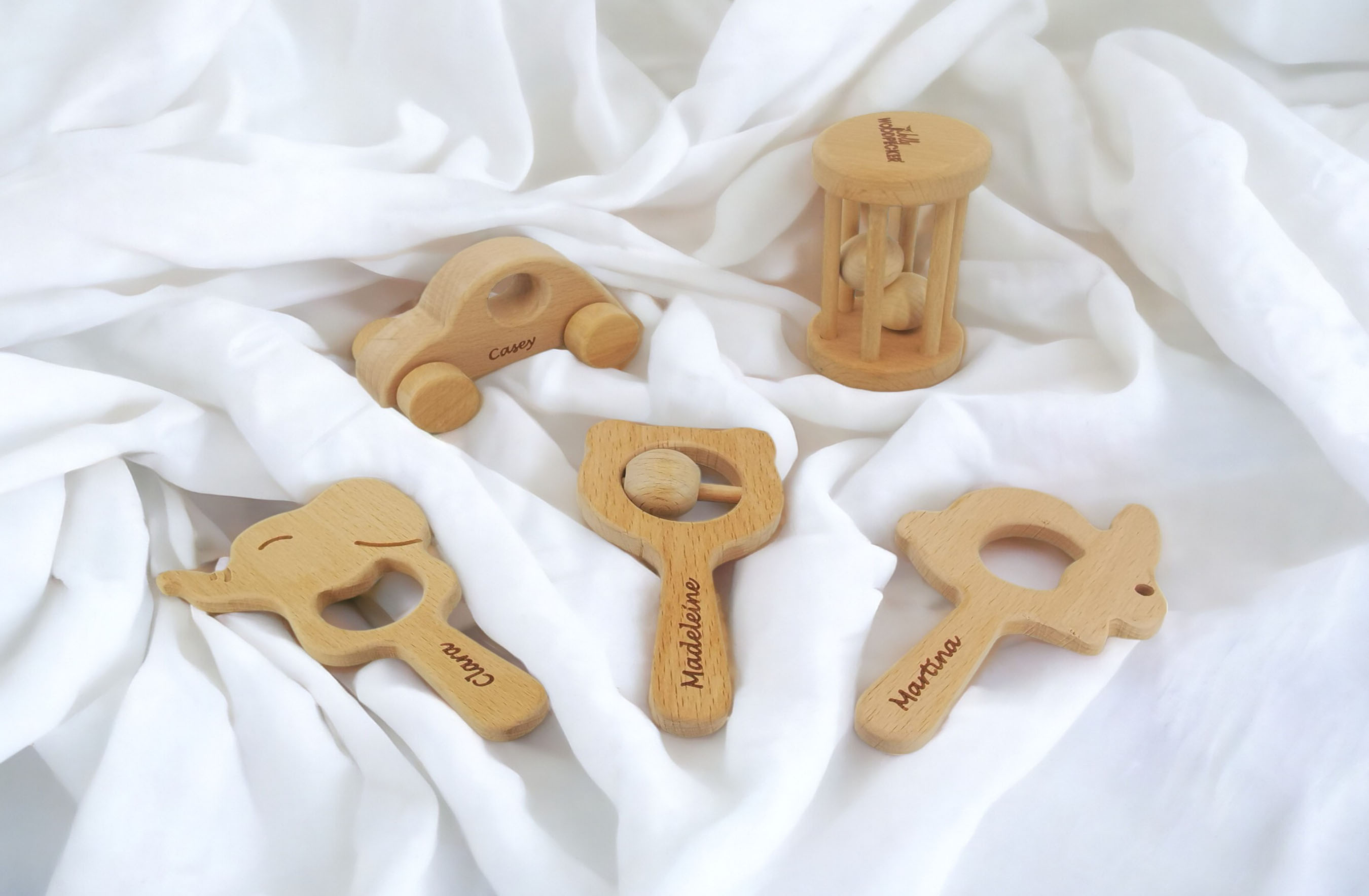 Personalizad Baby Rattle and Teether Set 
