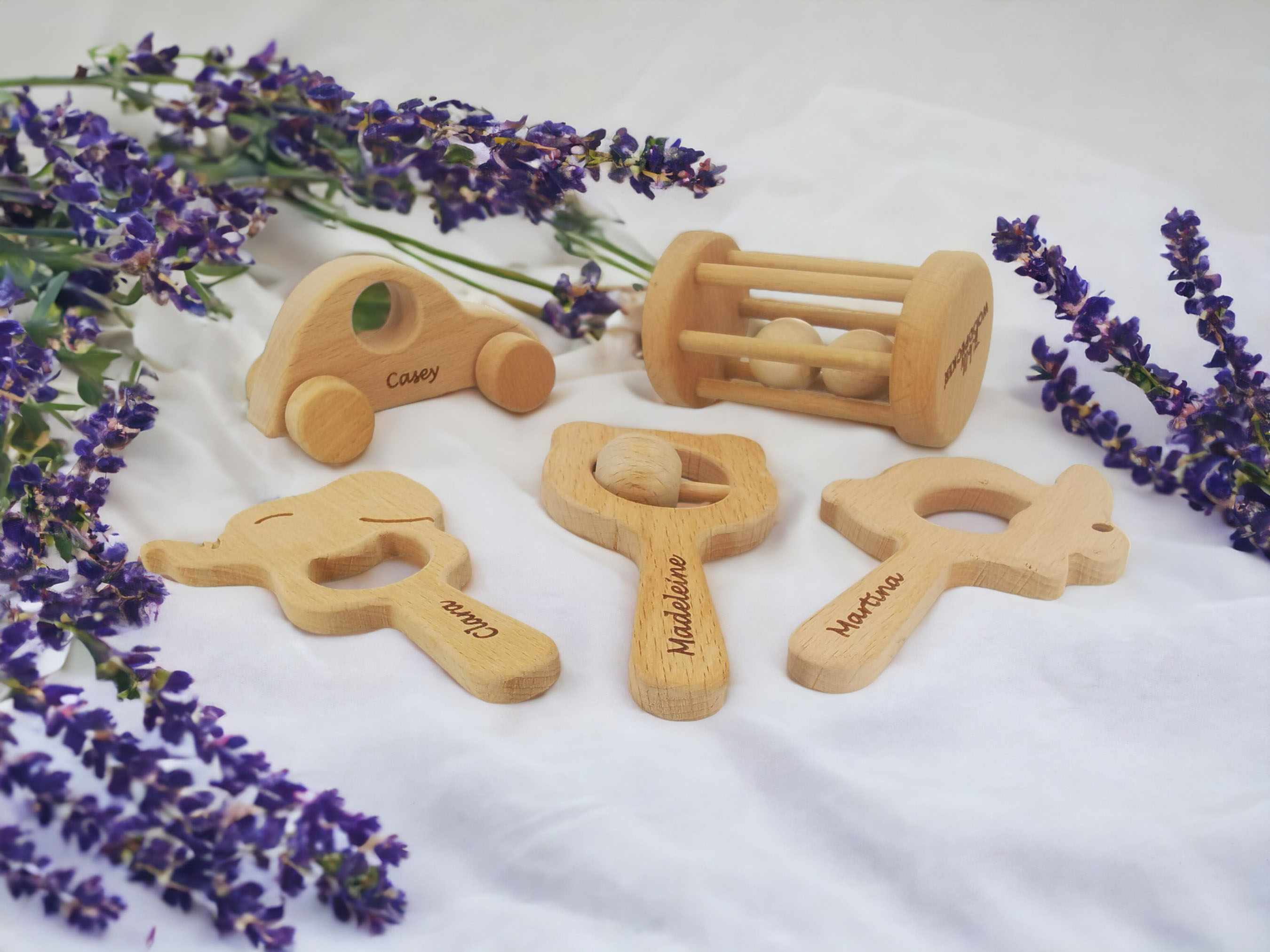 Personalizad Baby Rattle and Teether Set 