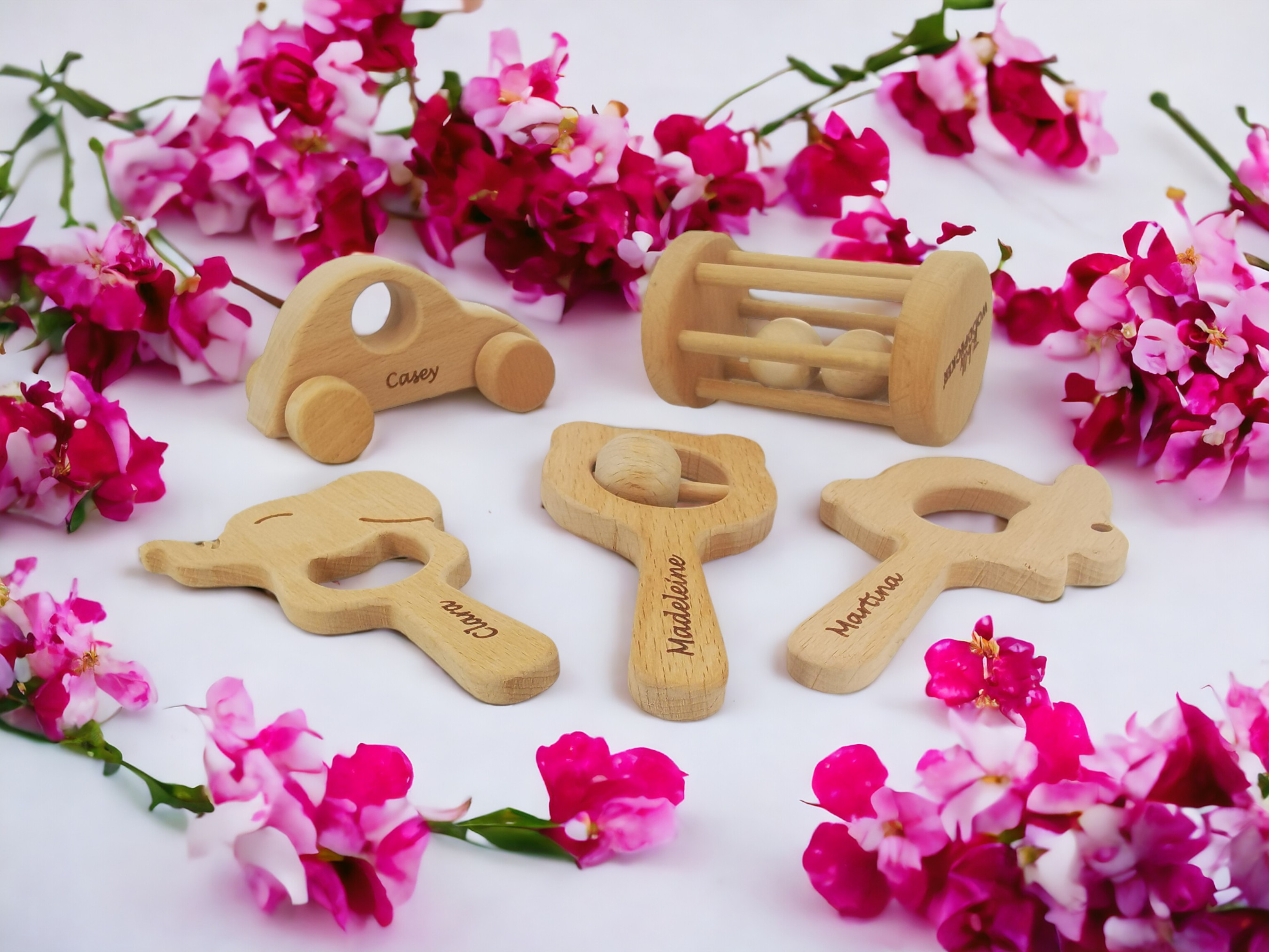 Personalizad Baby Rattle and Teether Set 