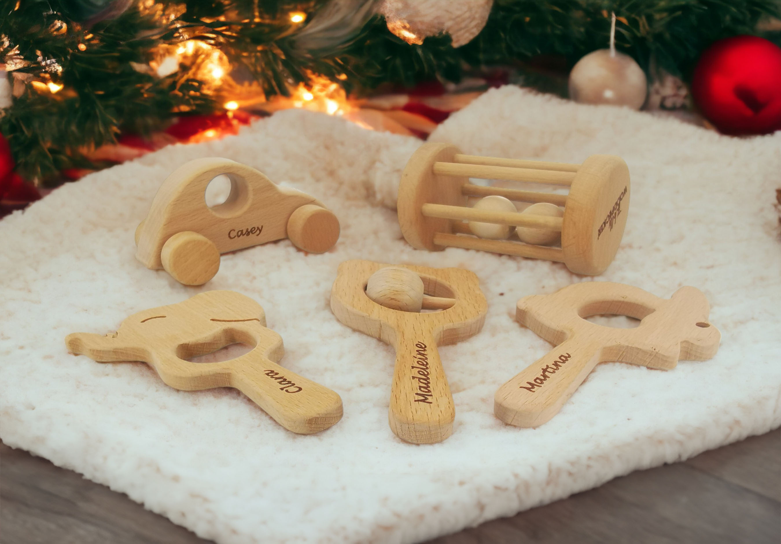 Personalizad Baby Rattle and Teether Set 