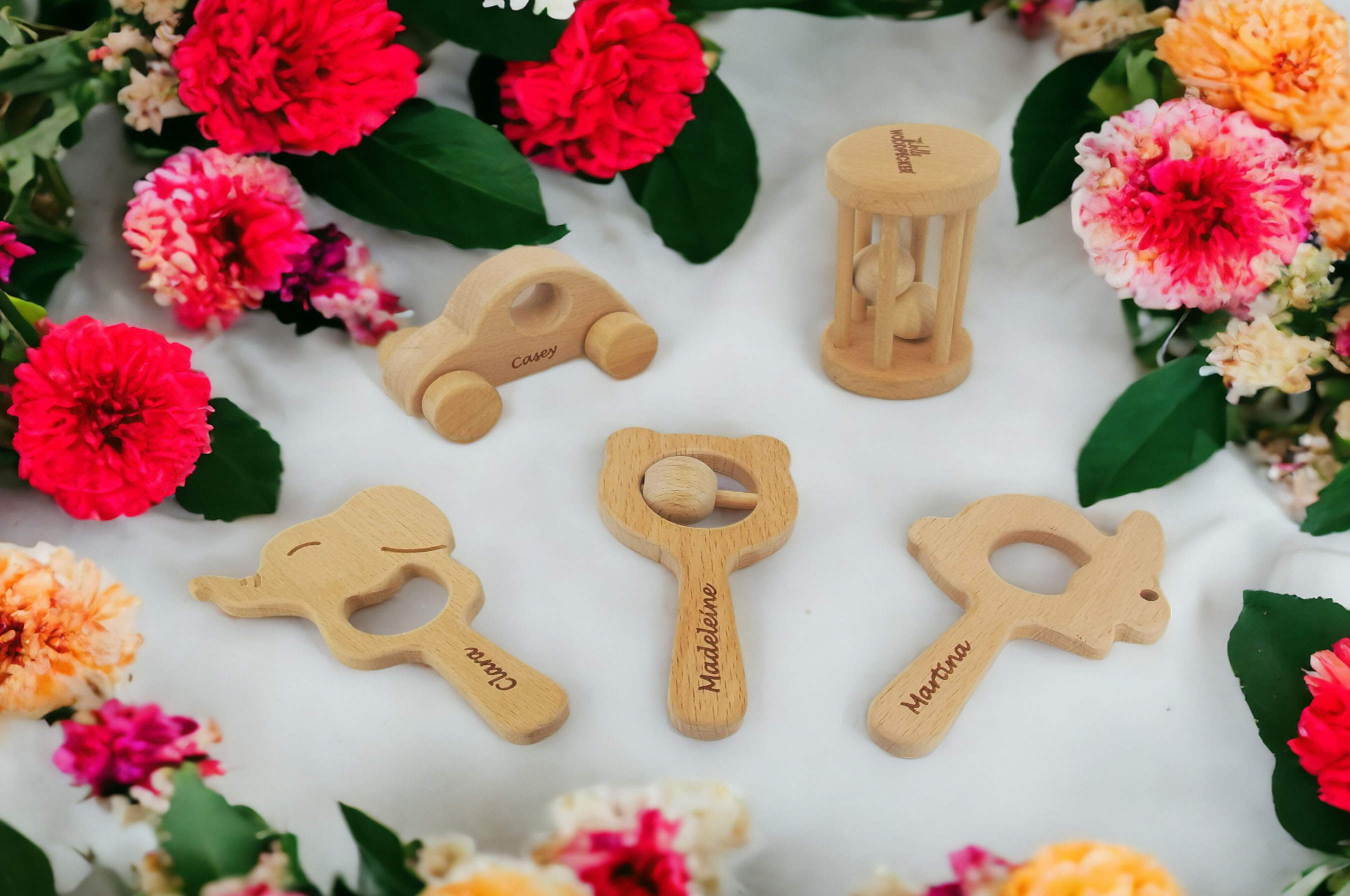 Personalizad Baby Rattle and Teether Set 