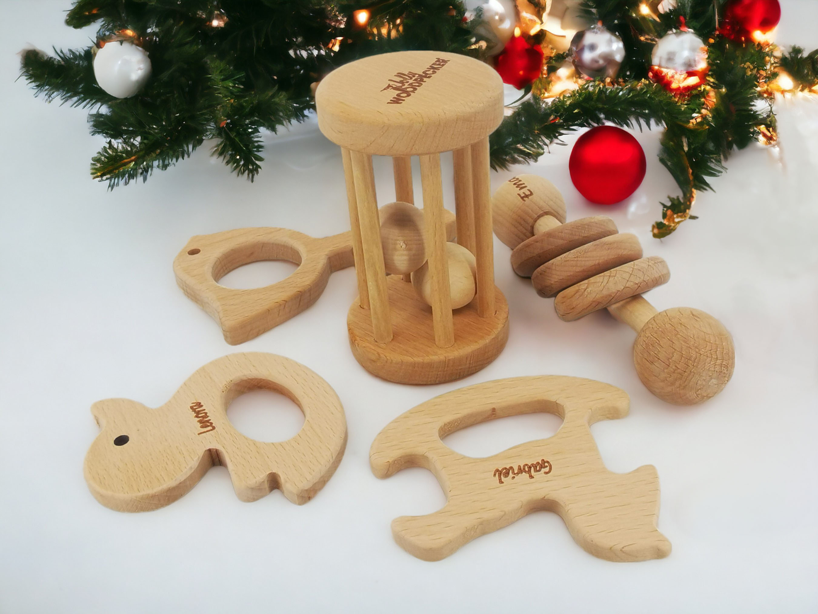 Personalized Baby Rattle Newborn Gift 