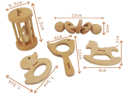Personalized Baby Rattle Newborn Gift 