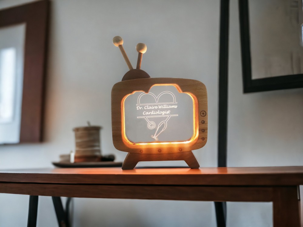 SPECIAL TABLE LAMP NAME HOLDER FOR DOCTORS