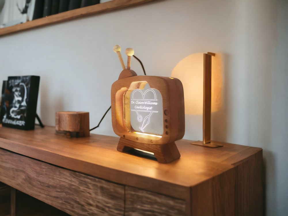 SPECIAL TABLE LAMP NAME HOLDER FOR DOCTORS