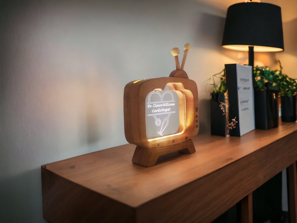 SPECIAL TABLE LAMP NAME HOLDER FOR DOCTORS