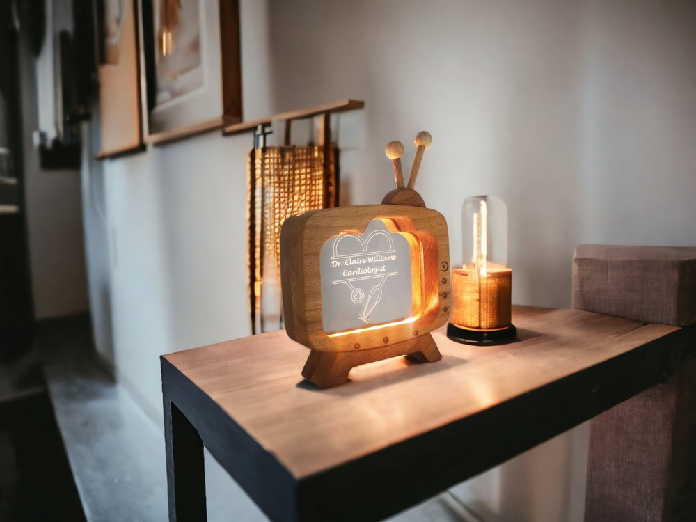 SPECIAL TABLE LAMP NAME HOLDER FOR DOCTORS