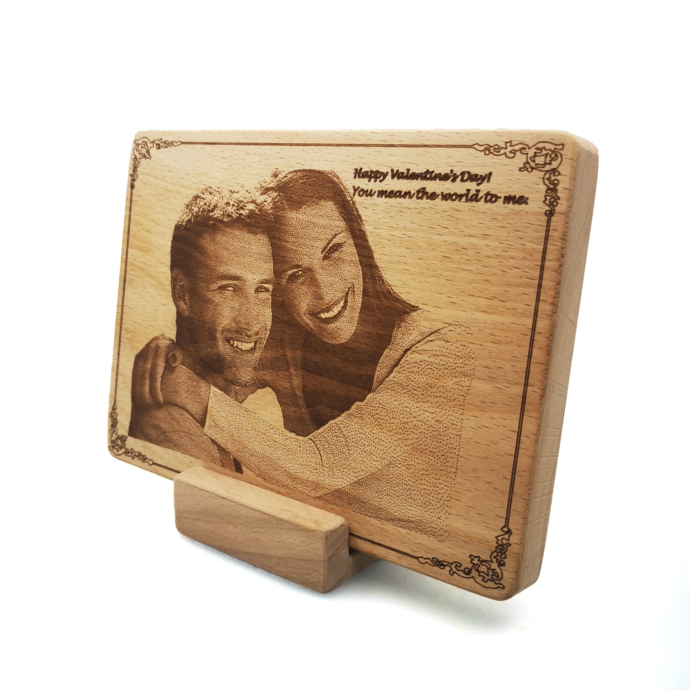 Custom Engraved Wood Picture 
