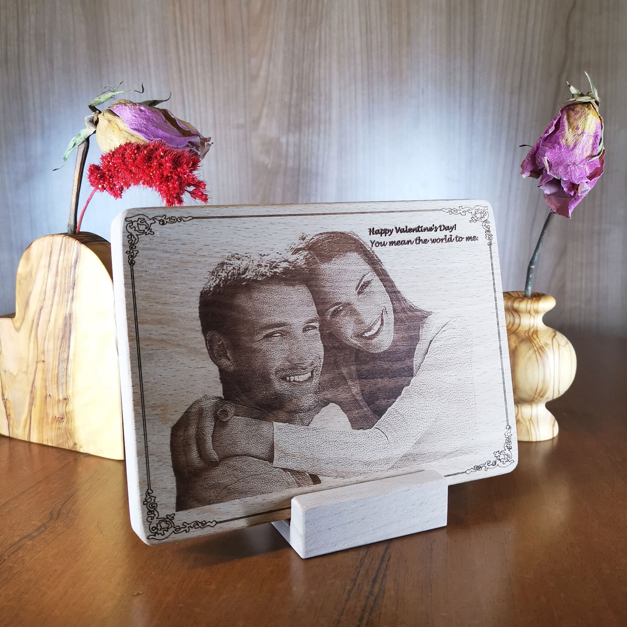 Custom Engraved Wood Picture 