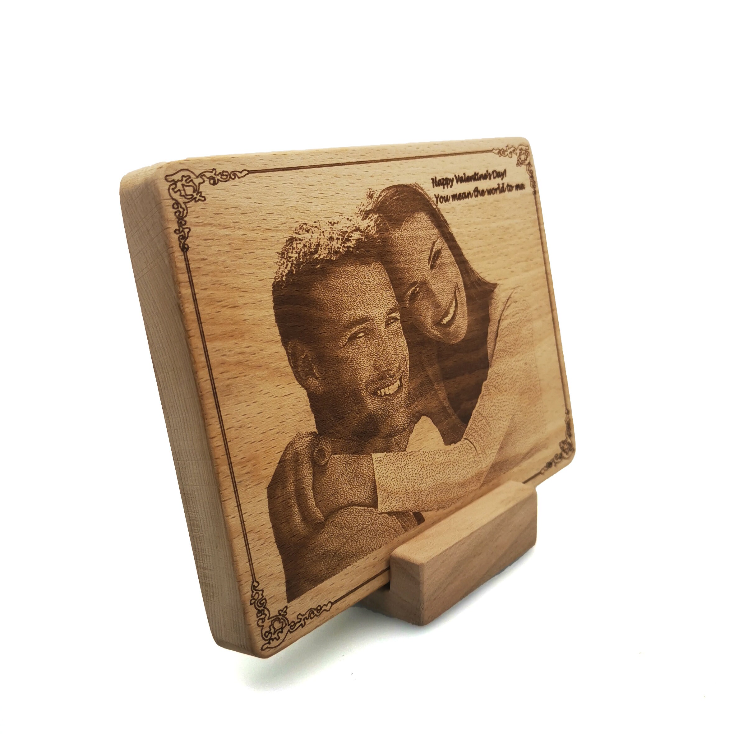 Custom Engraved Wood Picture 