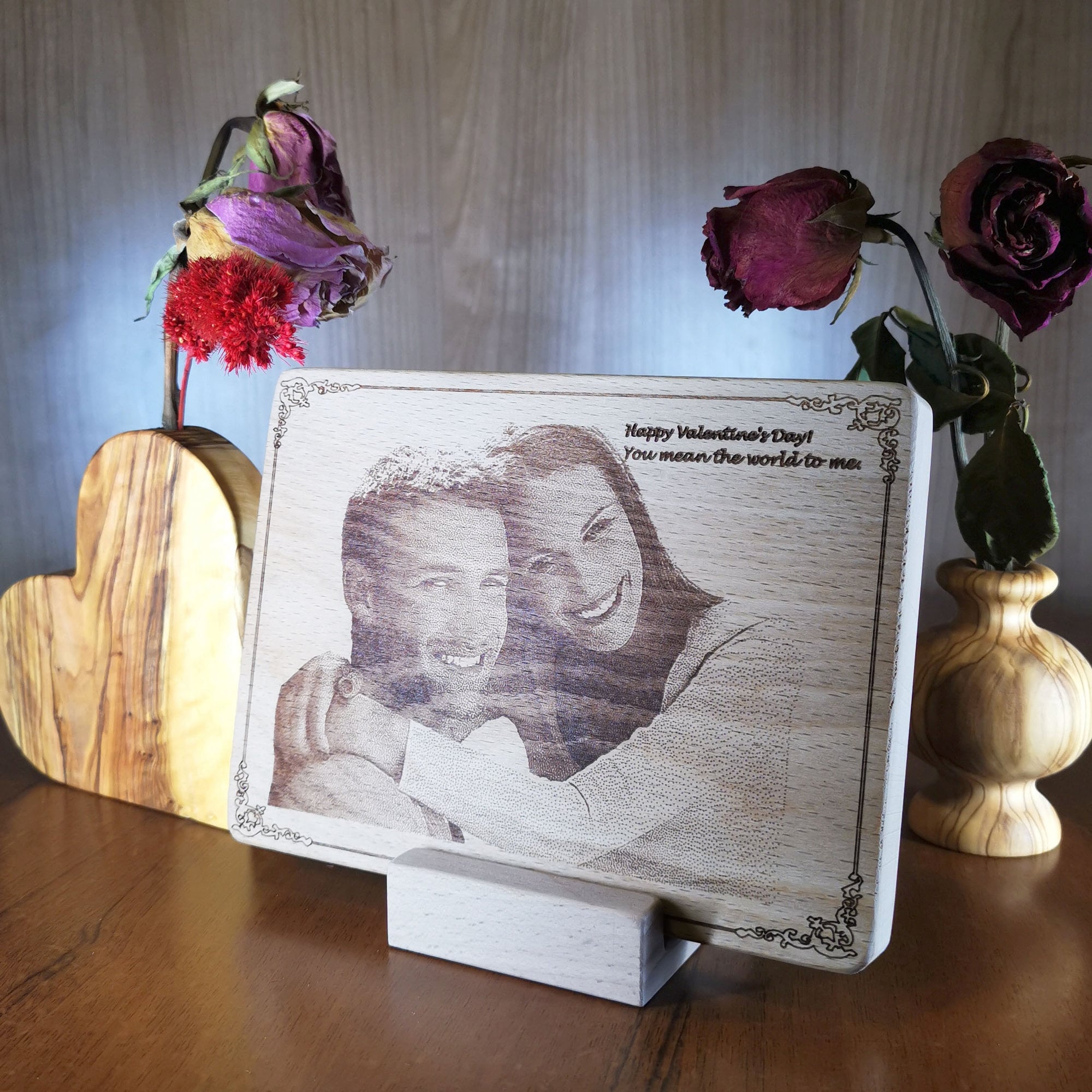 Custom Engraved Wood Picture 