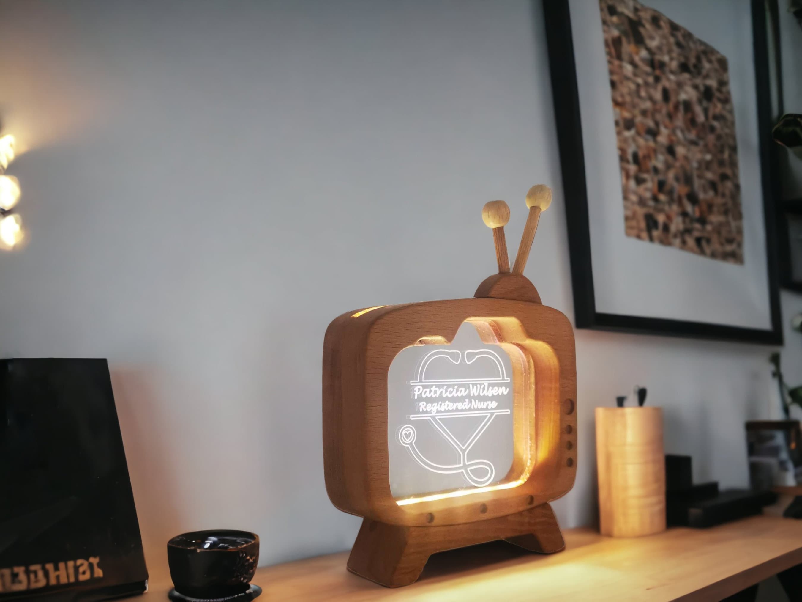 Personalized Table Lamp Gift to Nurse 