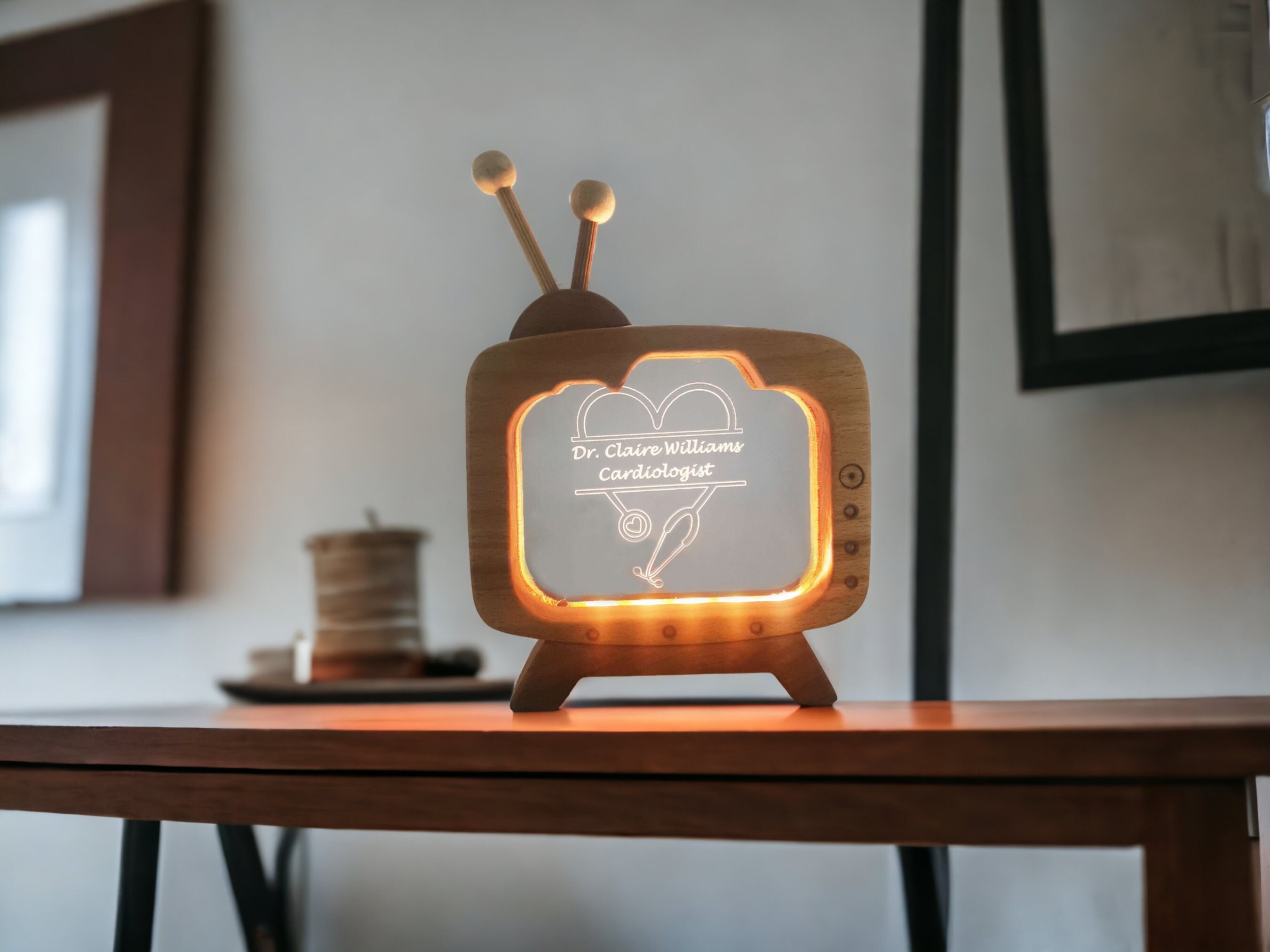 Personalized Doctor Name Plate Table Lamp