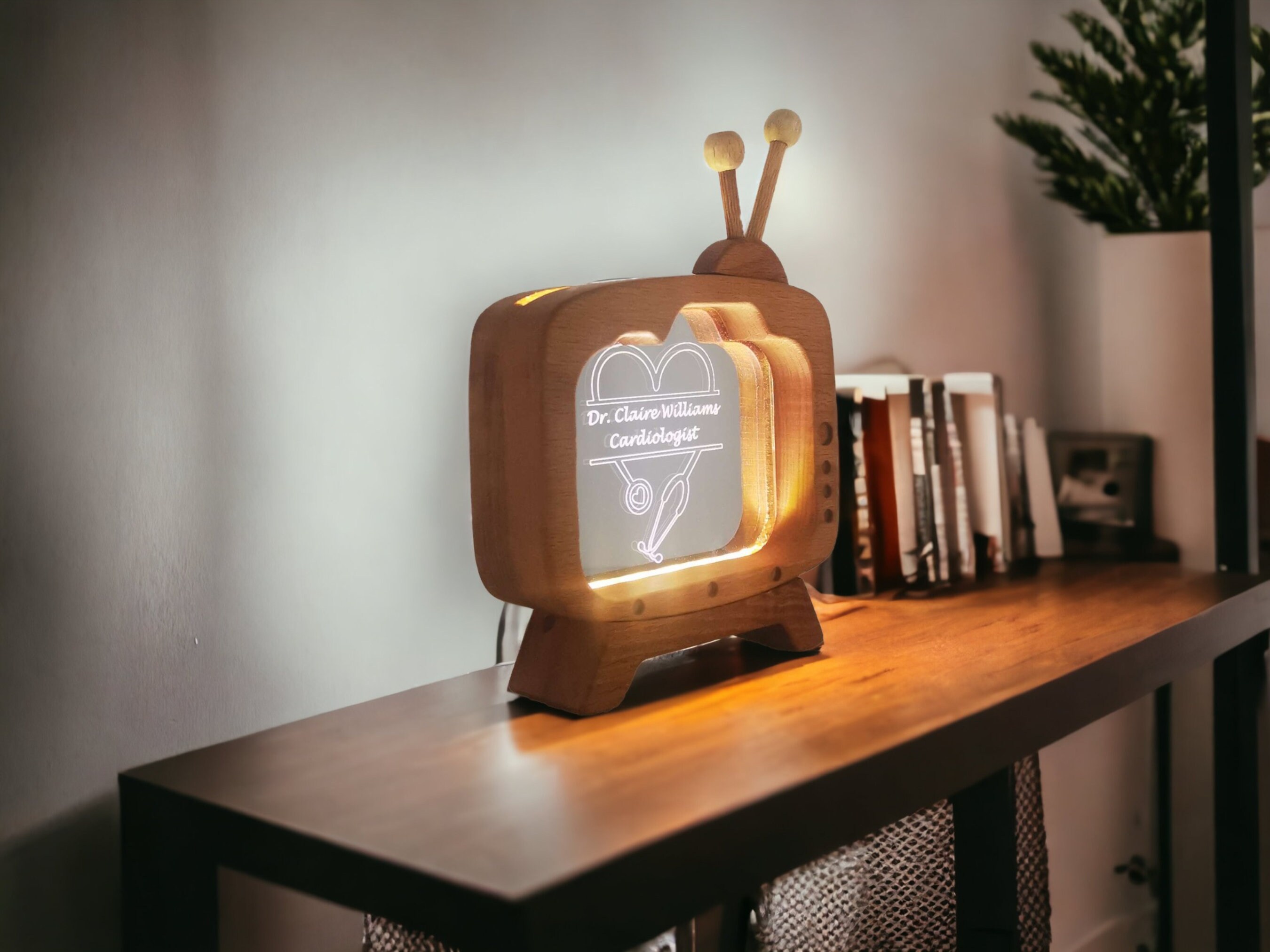 Personalized Doctor Name Plate Table Lamp