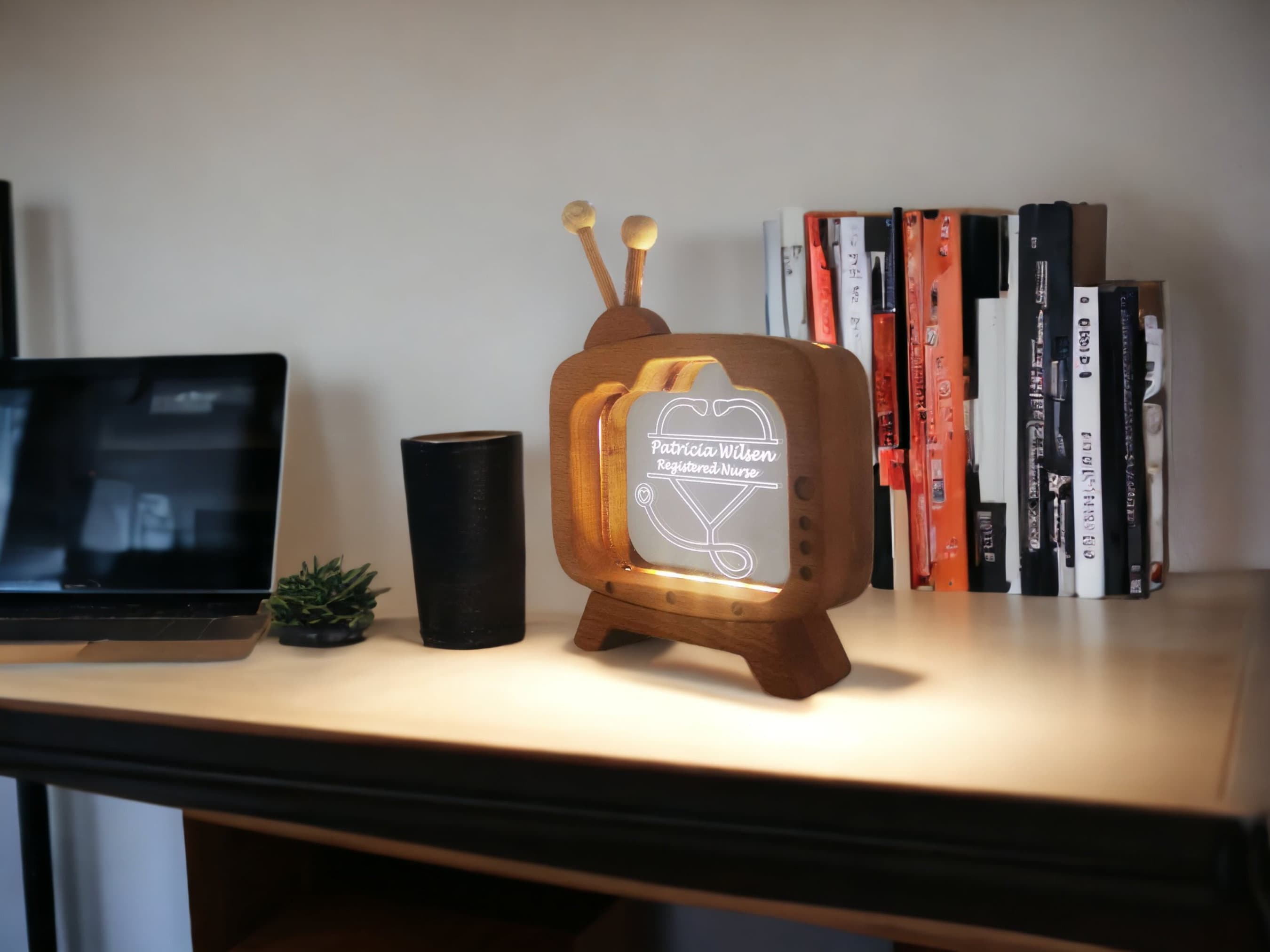 Personalized Table Lamp Gift to Nurse 