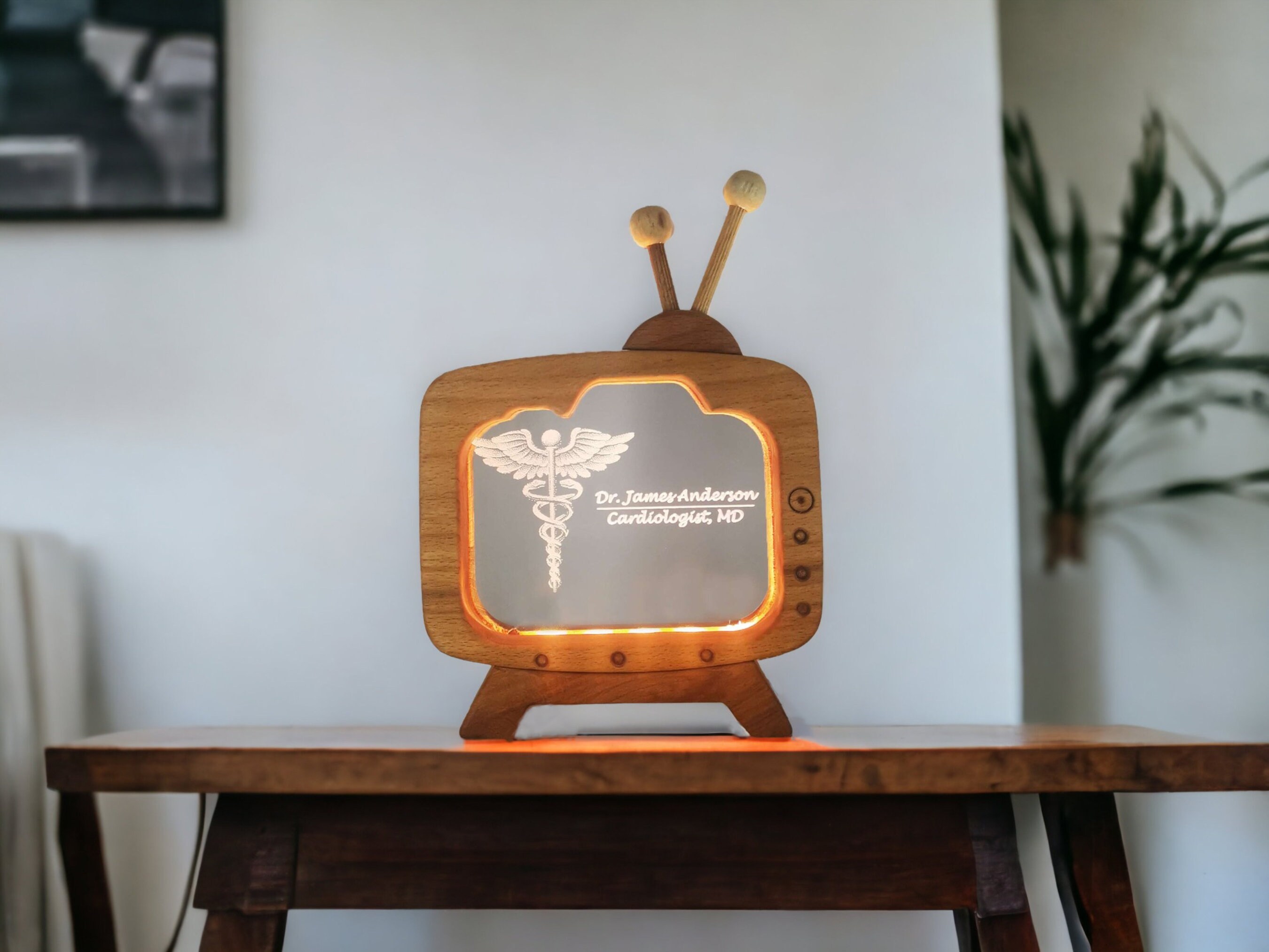 Personalized Doctor Name Plate Table Lamp