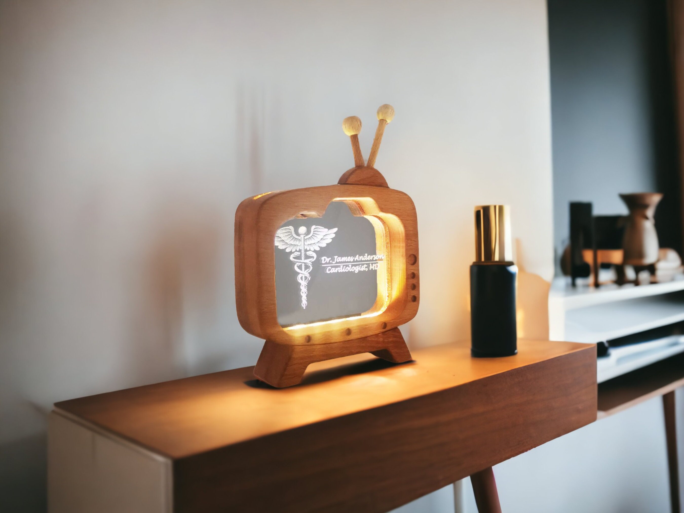 Personalized Doctor Name Plate Table Lamp