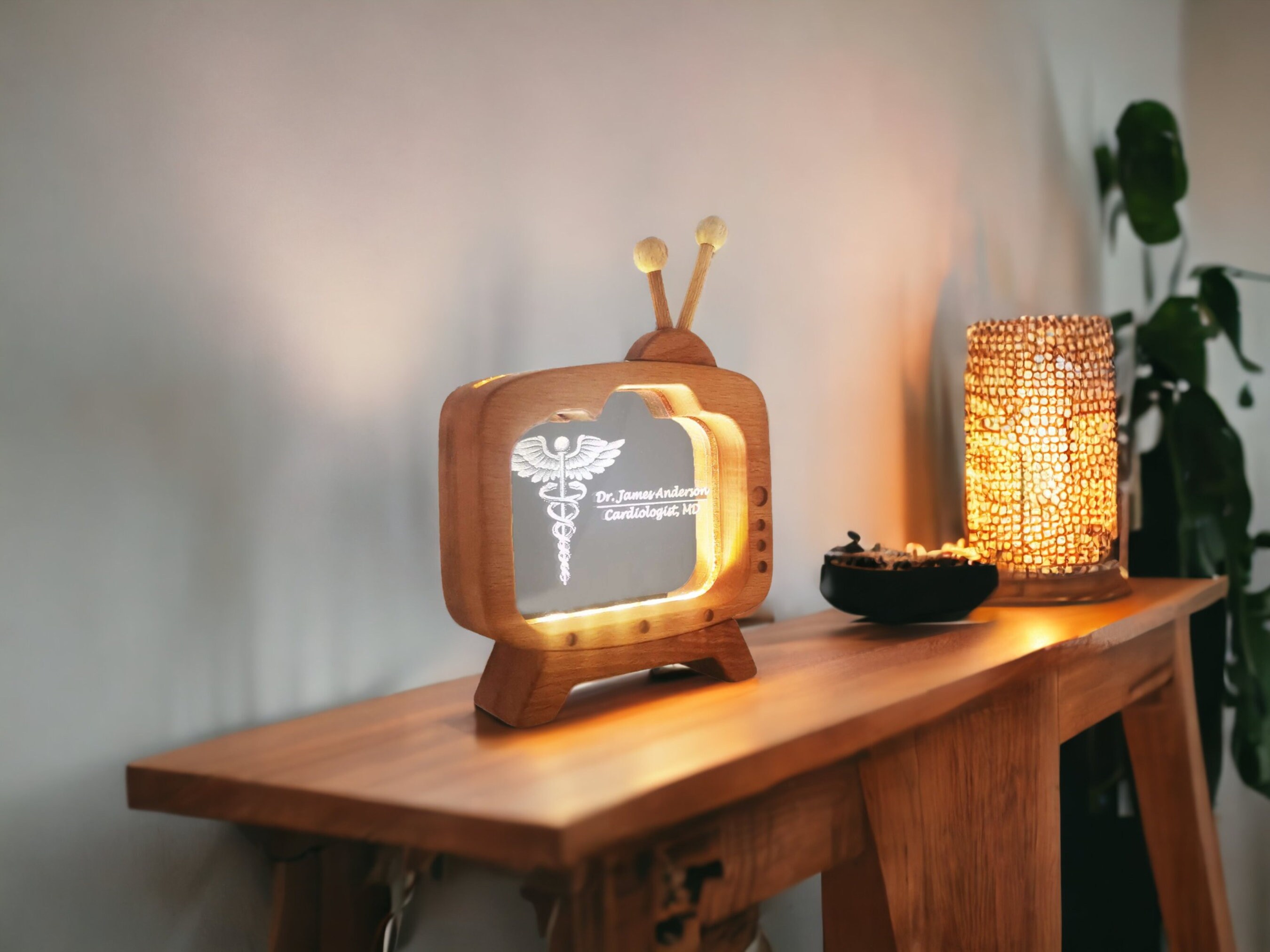 Personalized Doctor Name Plate Table Lamp