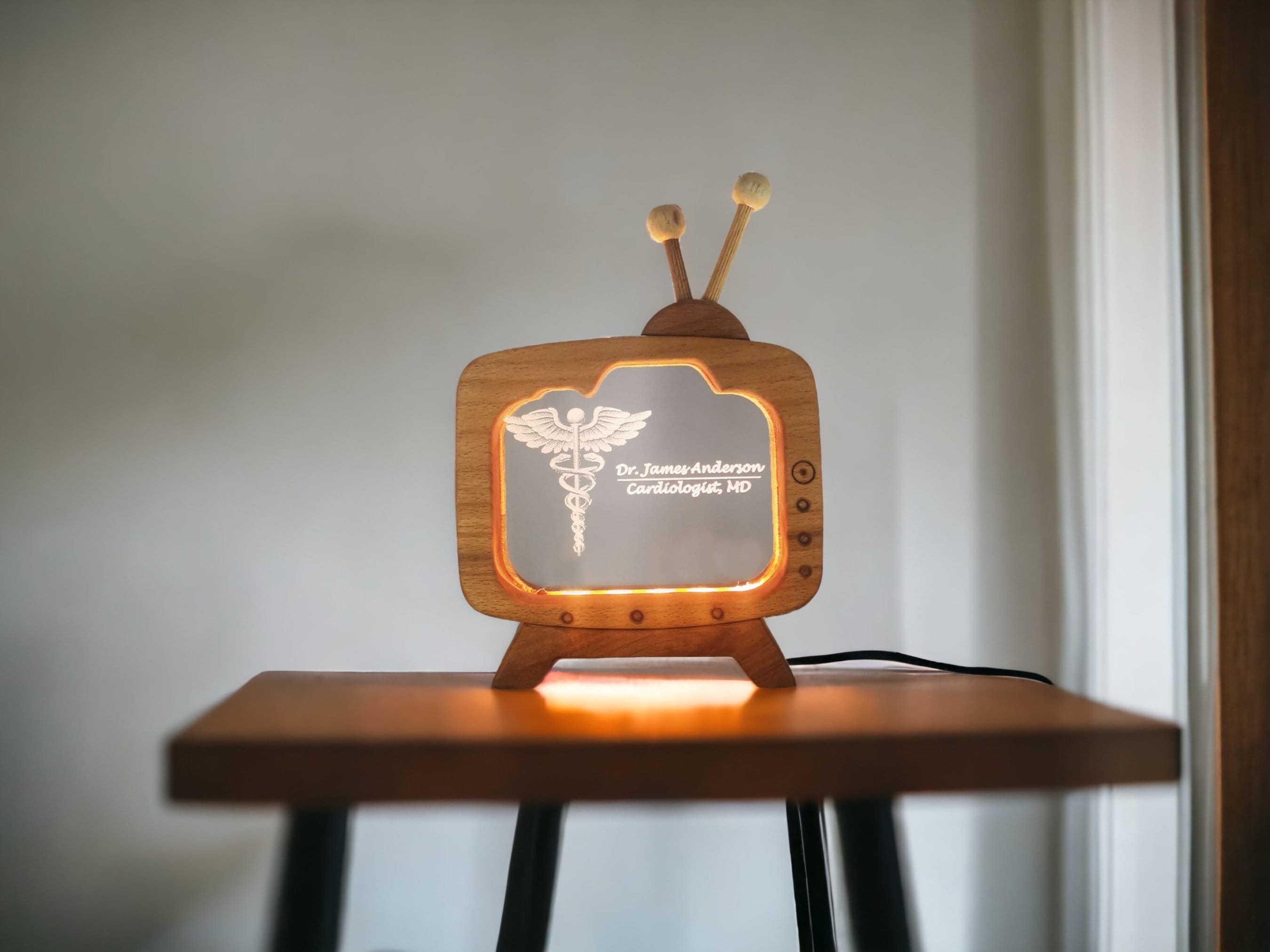 Personalized Doctor Name Plate Table Lamp