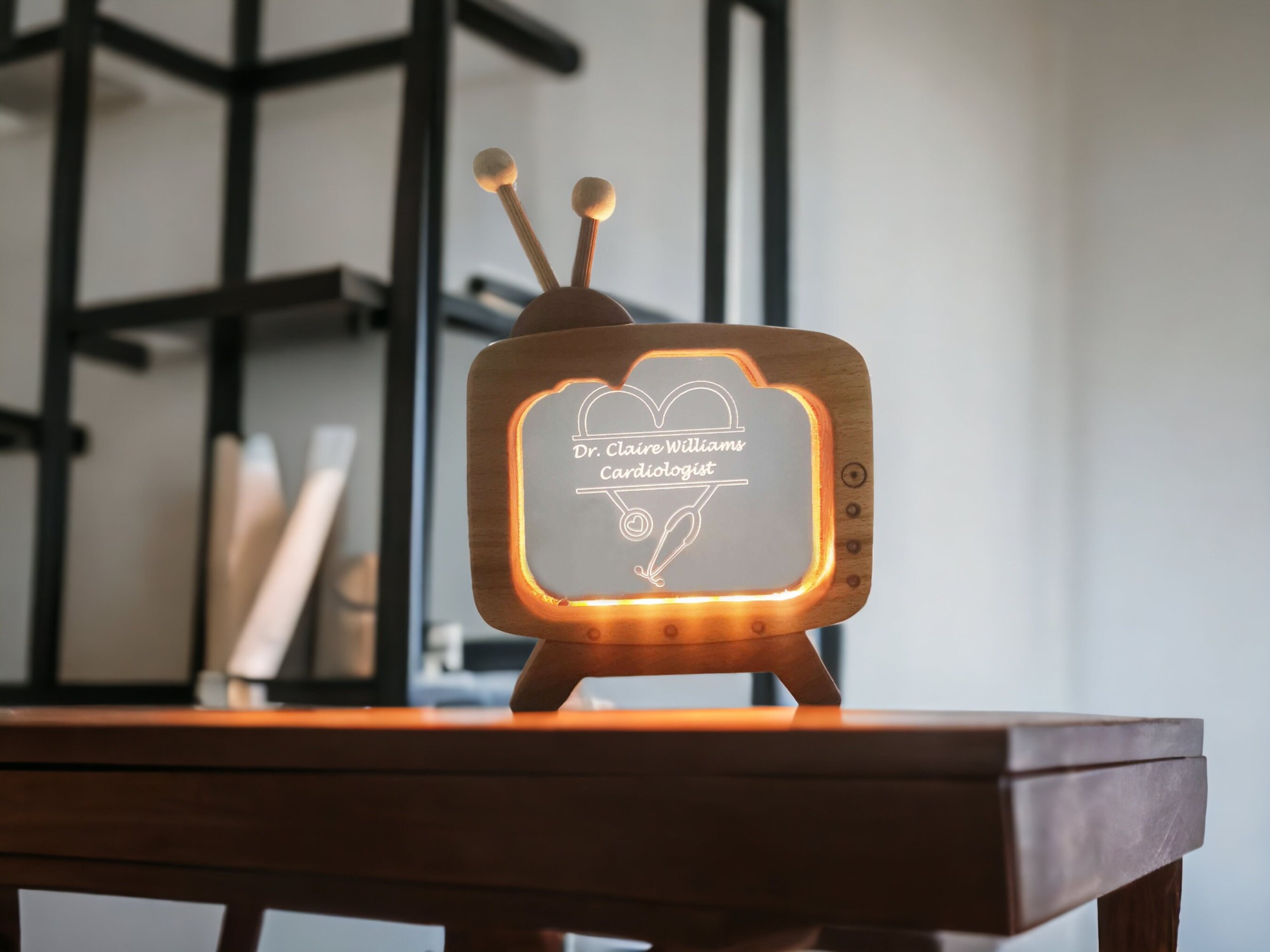 Personalized Doctor Name Plate Table Lamp