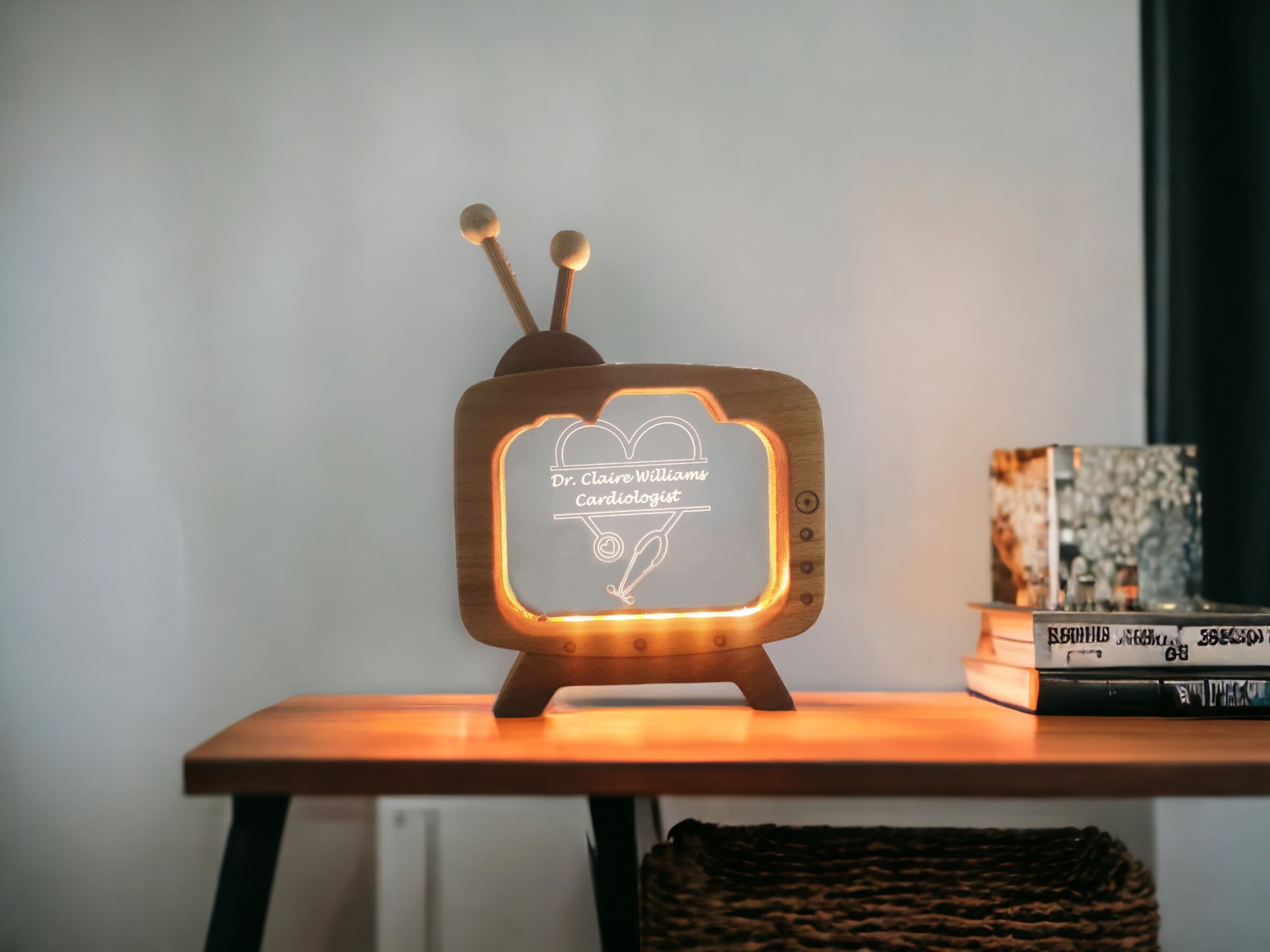 Personalized Doctor Name Plate Table Lamp