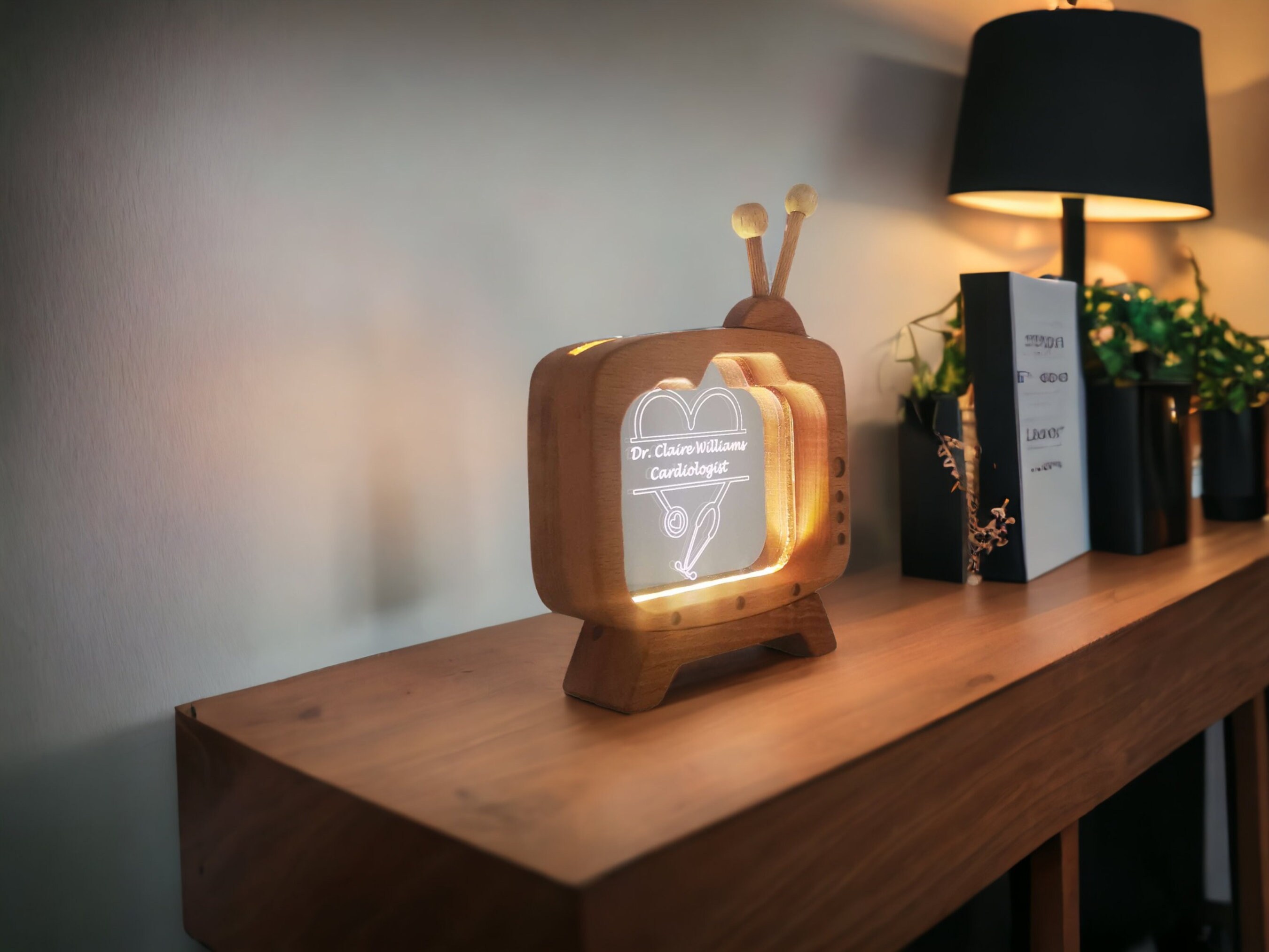 Personalized Doctor Name Plate Table Lamp