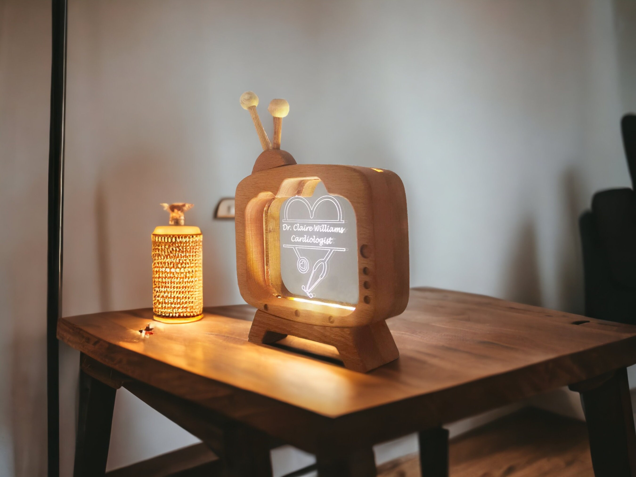 Personalized Doctor Name Plate Table Lamp