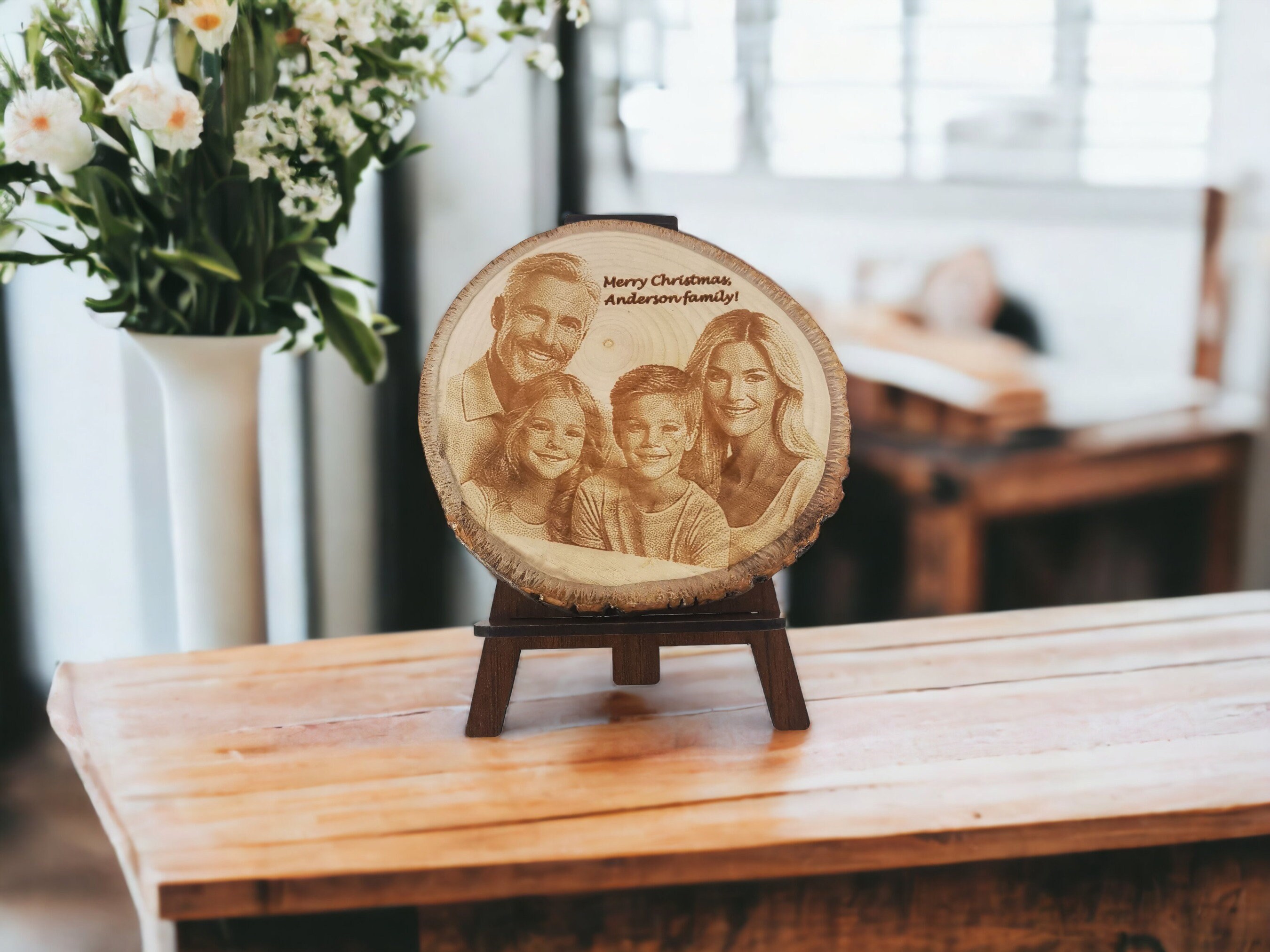 Custom Laser Engraved Wood Etching 