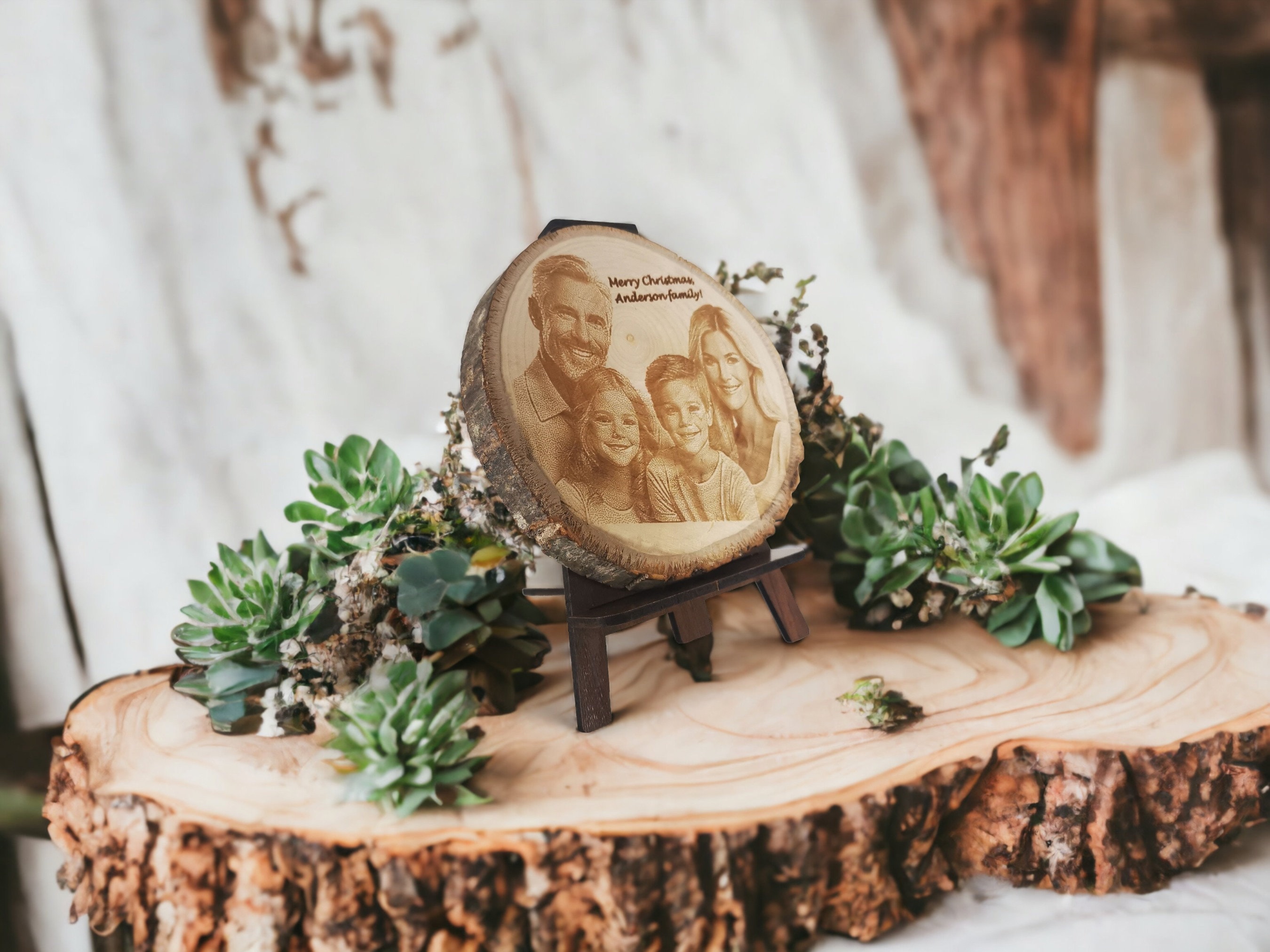 Custom Laser Engraved Wood Etching 