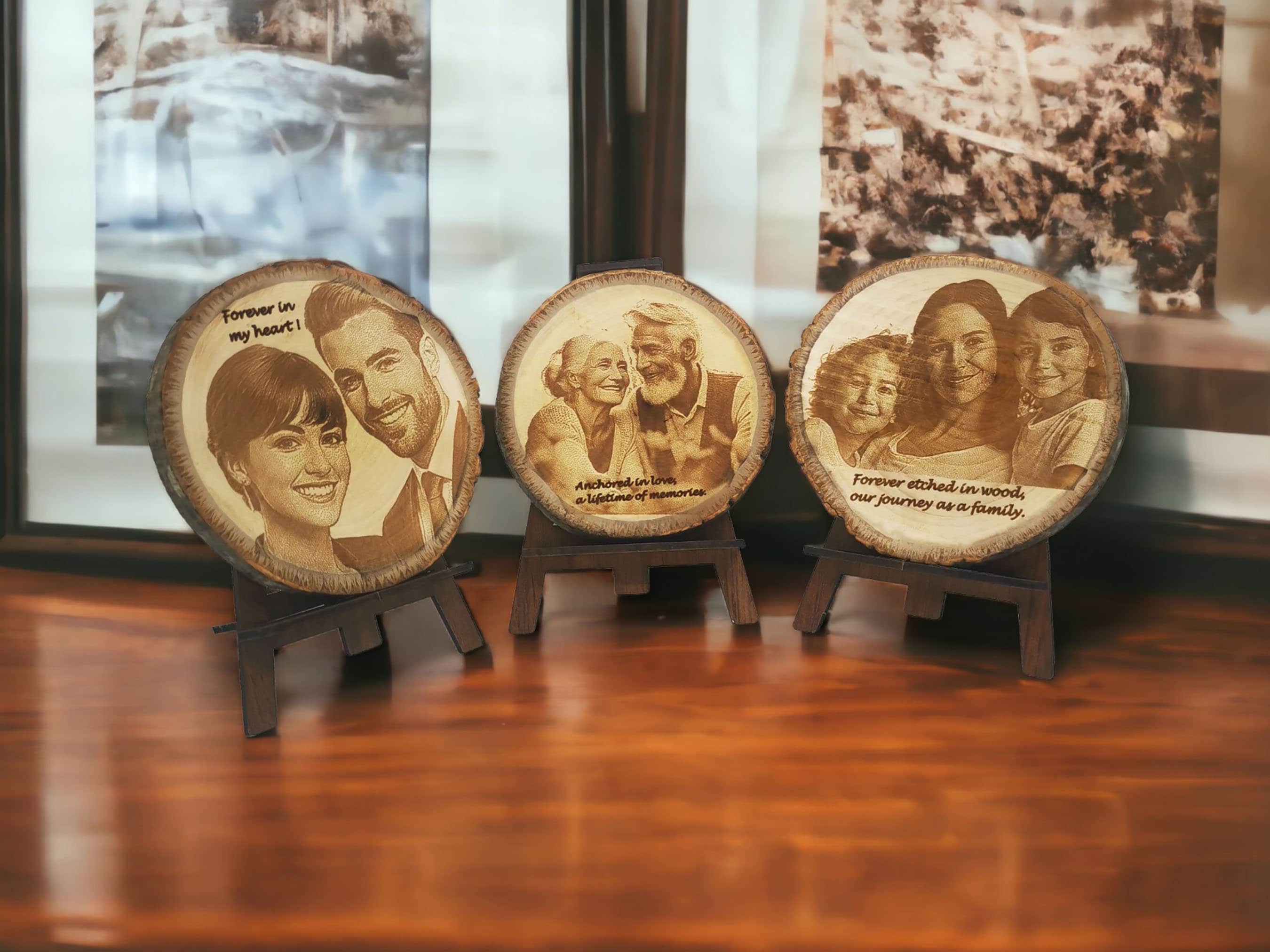Custom Laser Engraved Wood Etching 