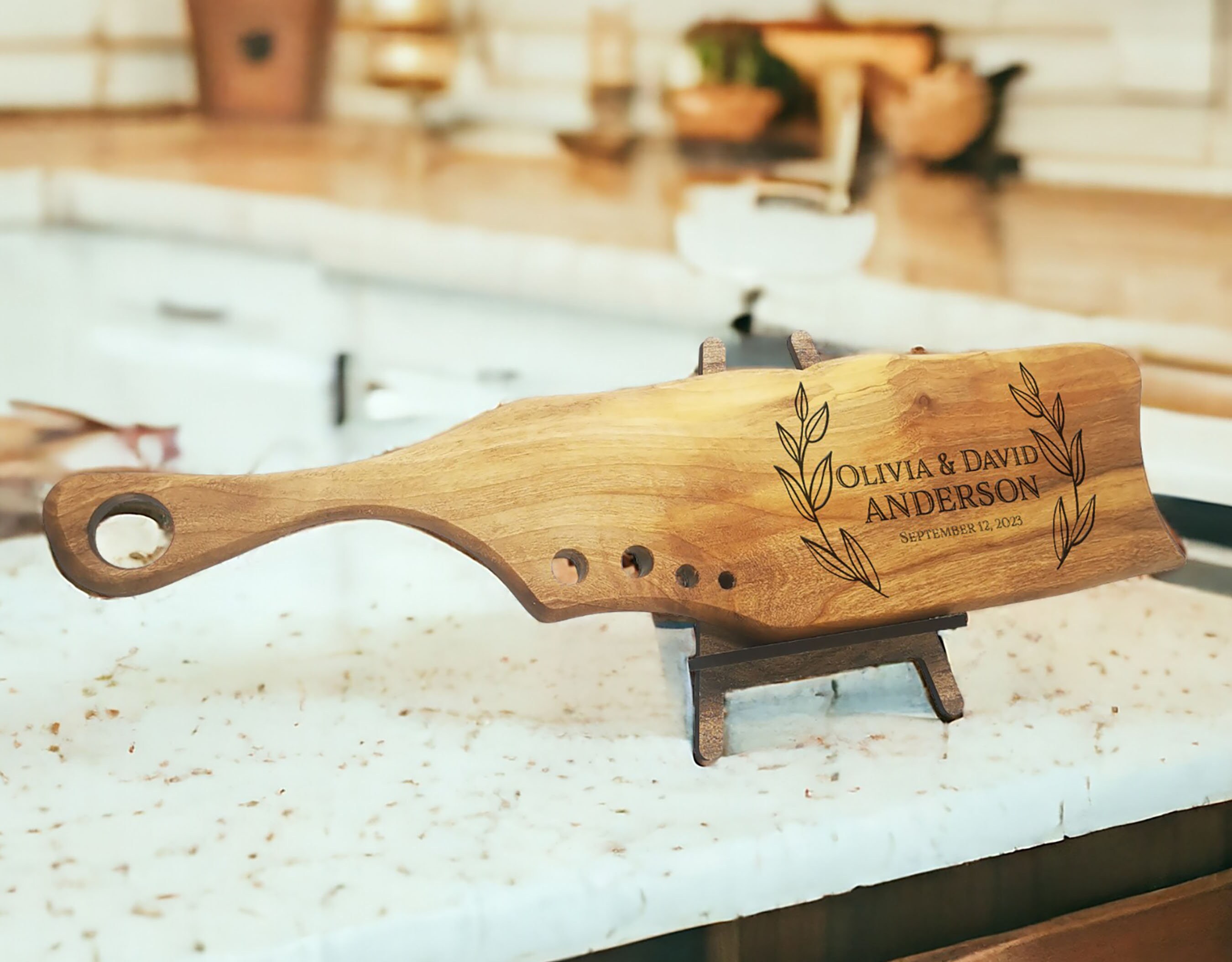 Custom Engraved Walnut Presentation Board  