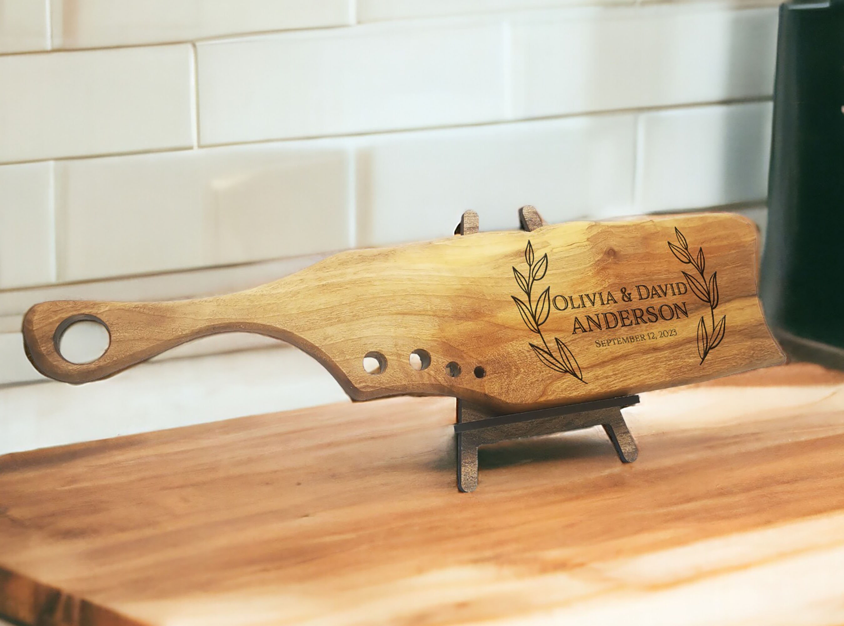 Custom Engraved Walnut Presentation Board  