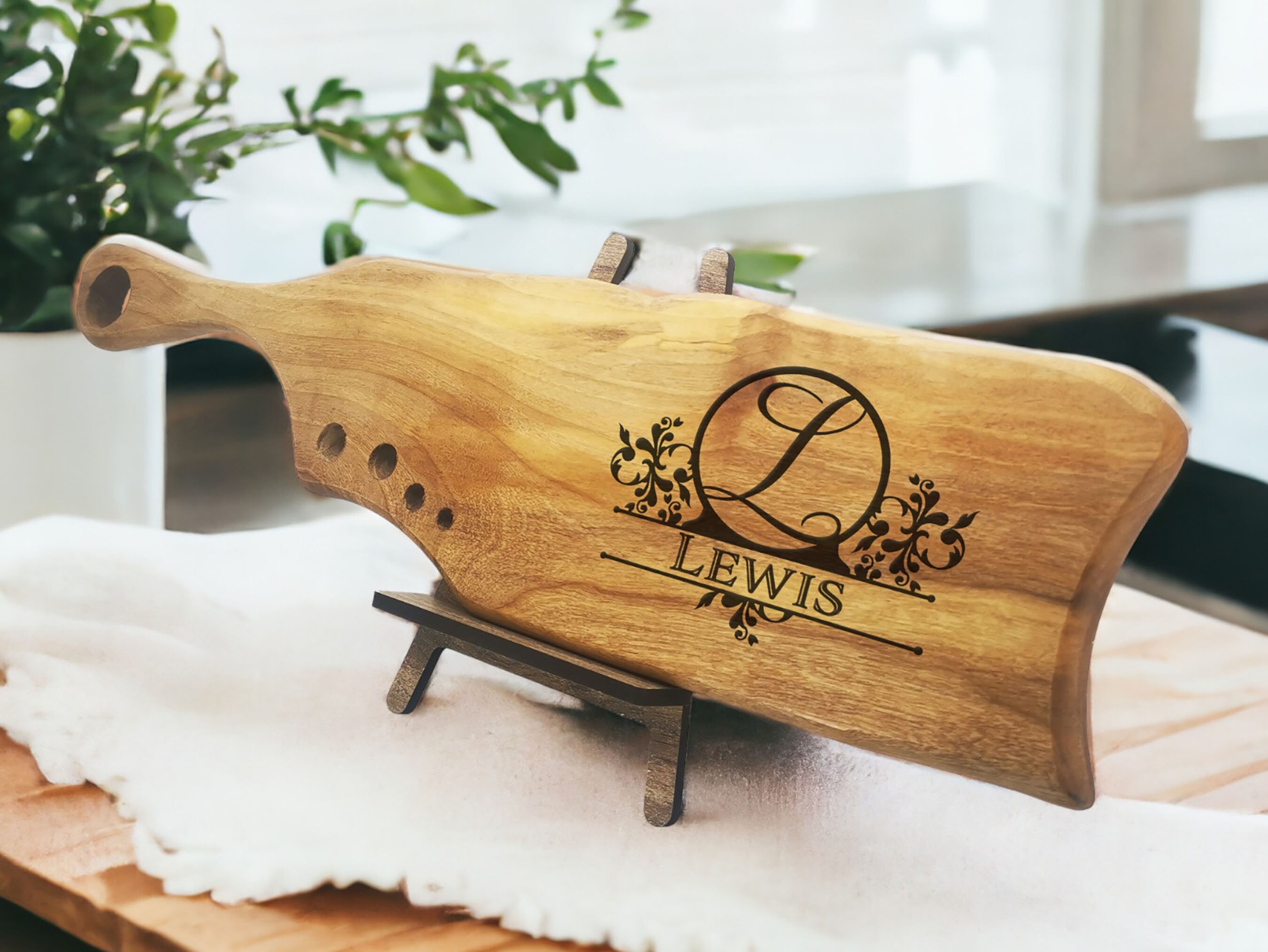 Custom Engraved Walnut Presentation Board  