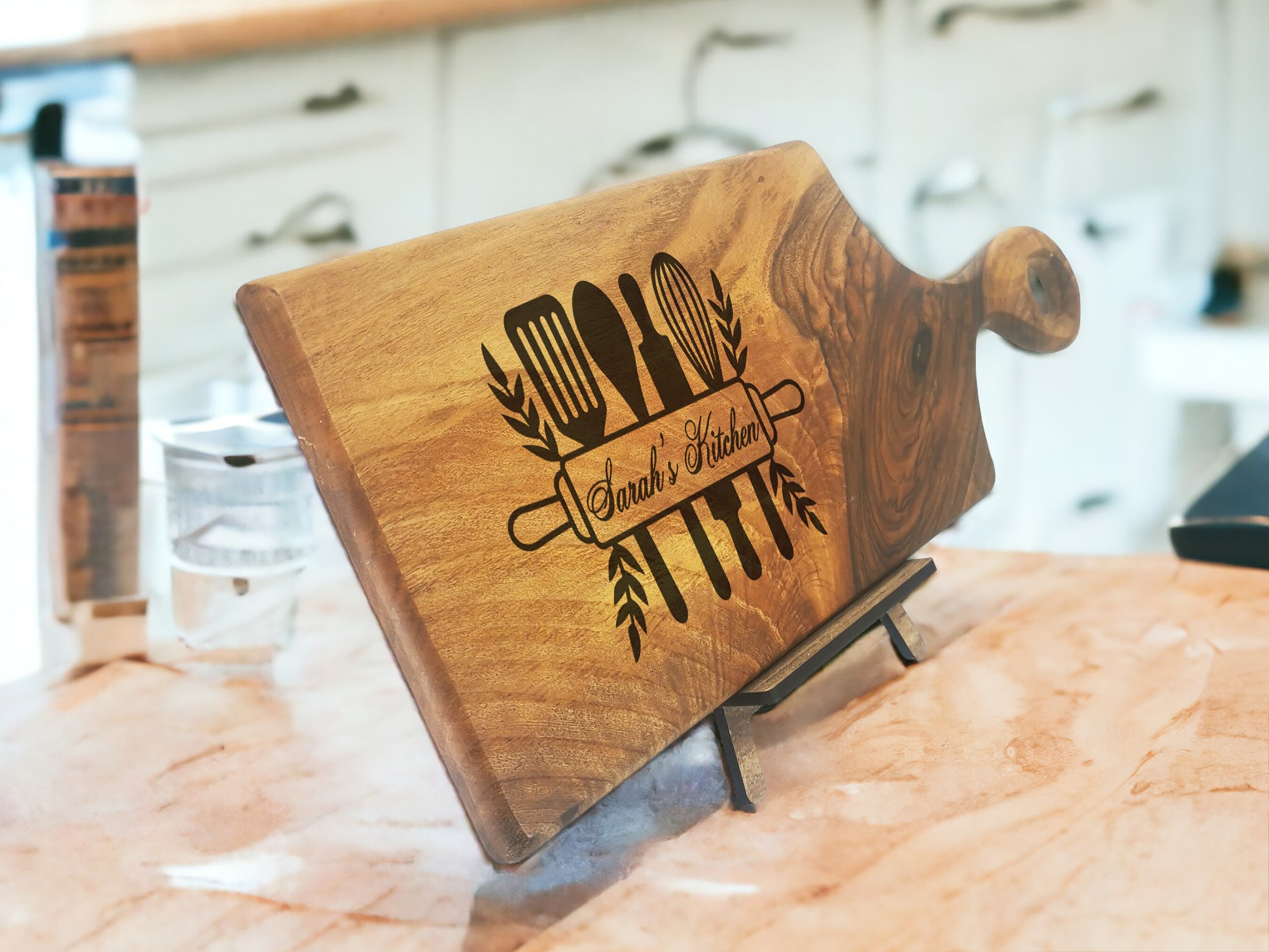 Personalized Handmade Walnut Cutting Board 
