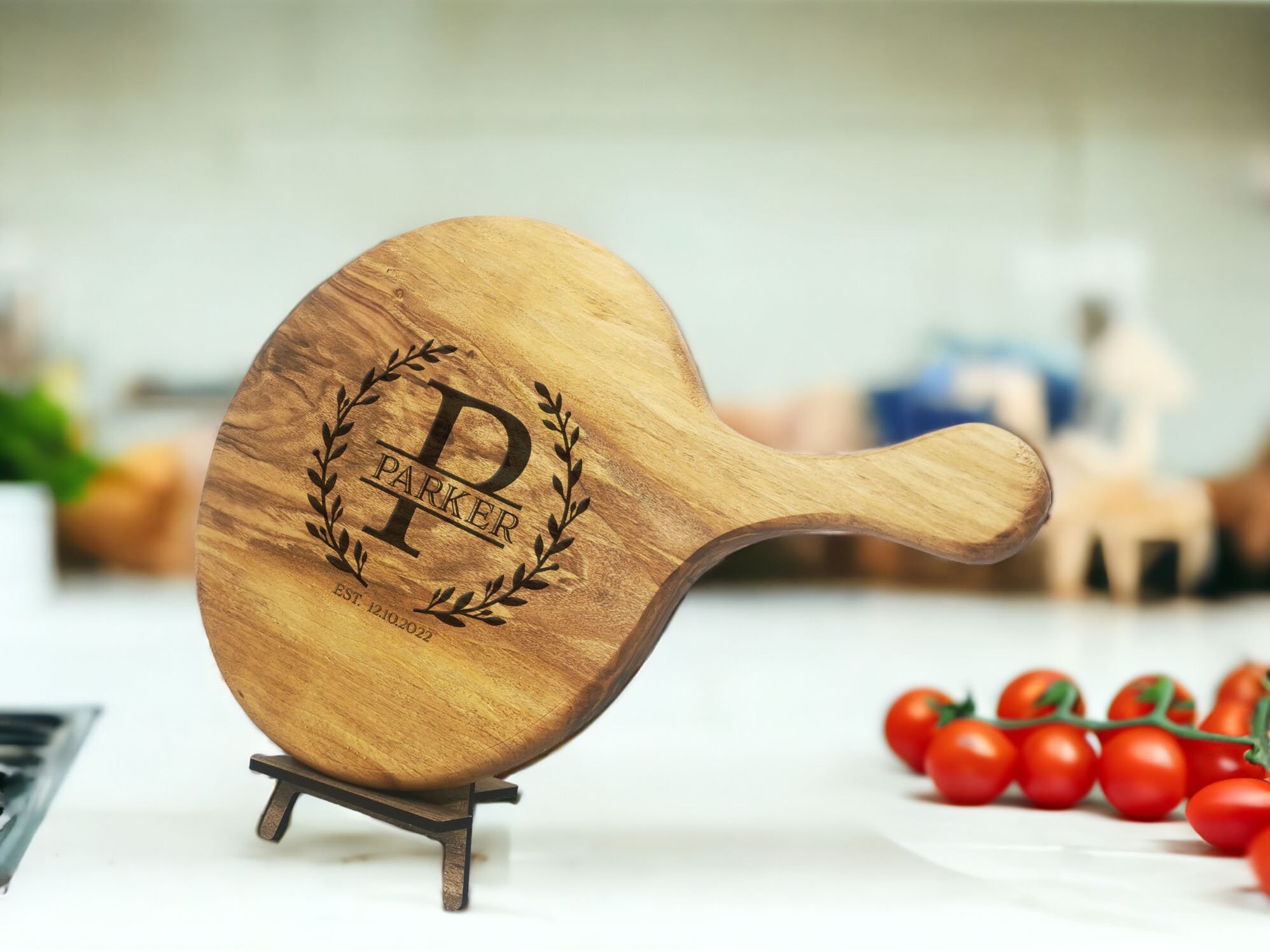 Custom Engraved Handcrafted Walnut Cheese Board 