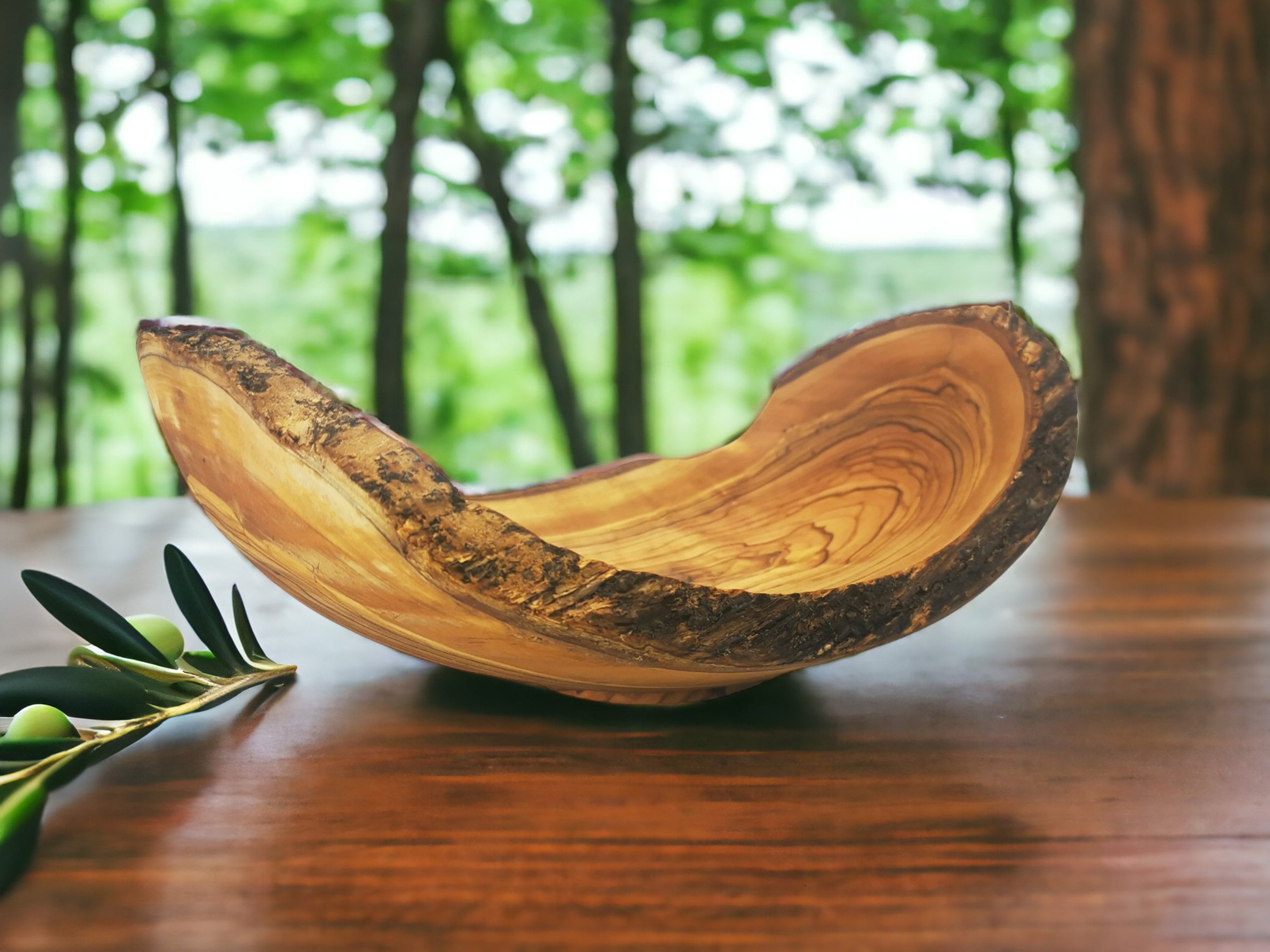 Personalized Olive Wood Bowl  