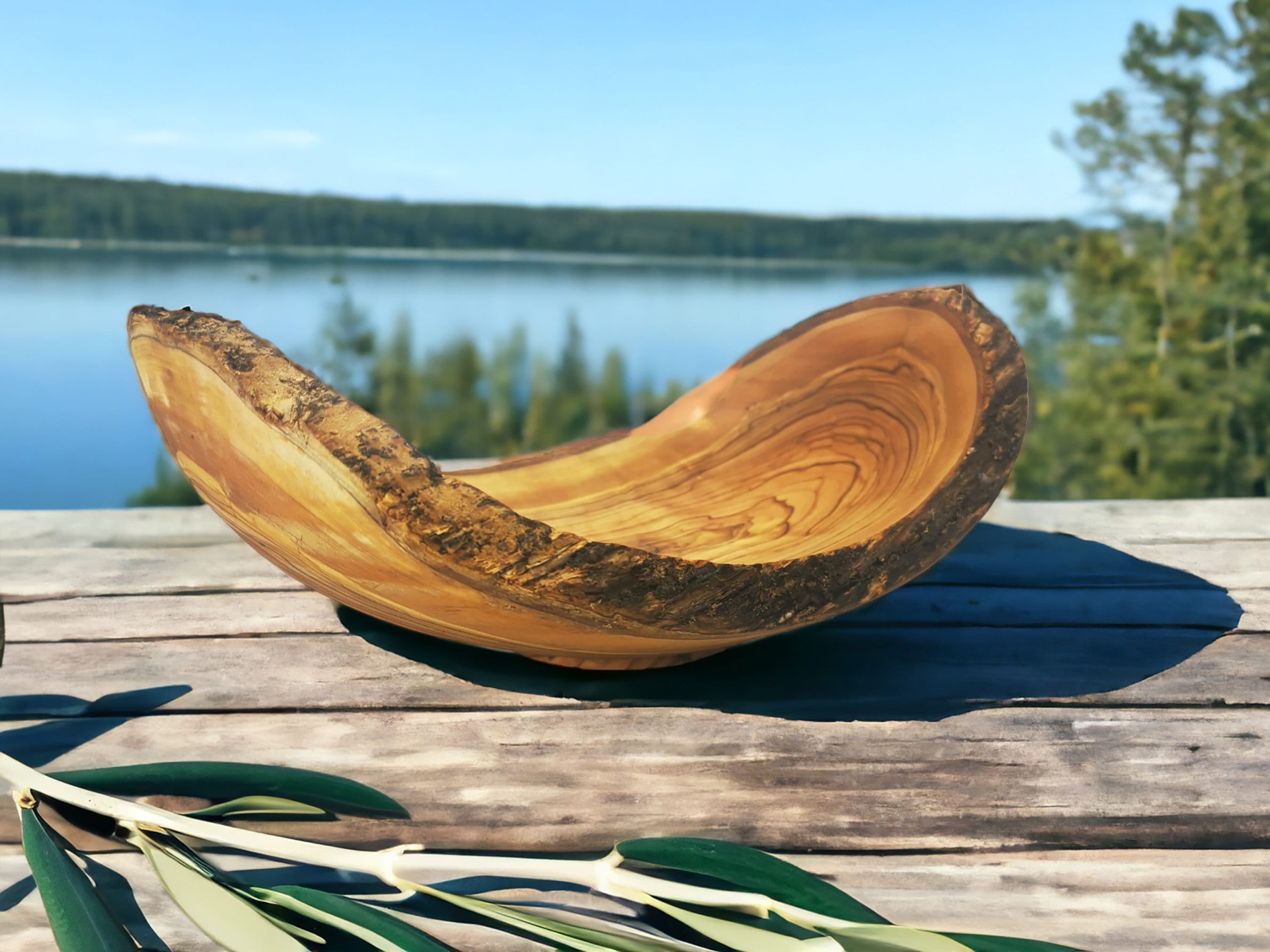 Personalized Olive Wood Bowl  