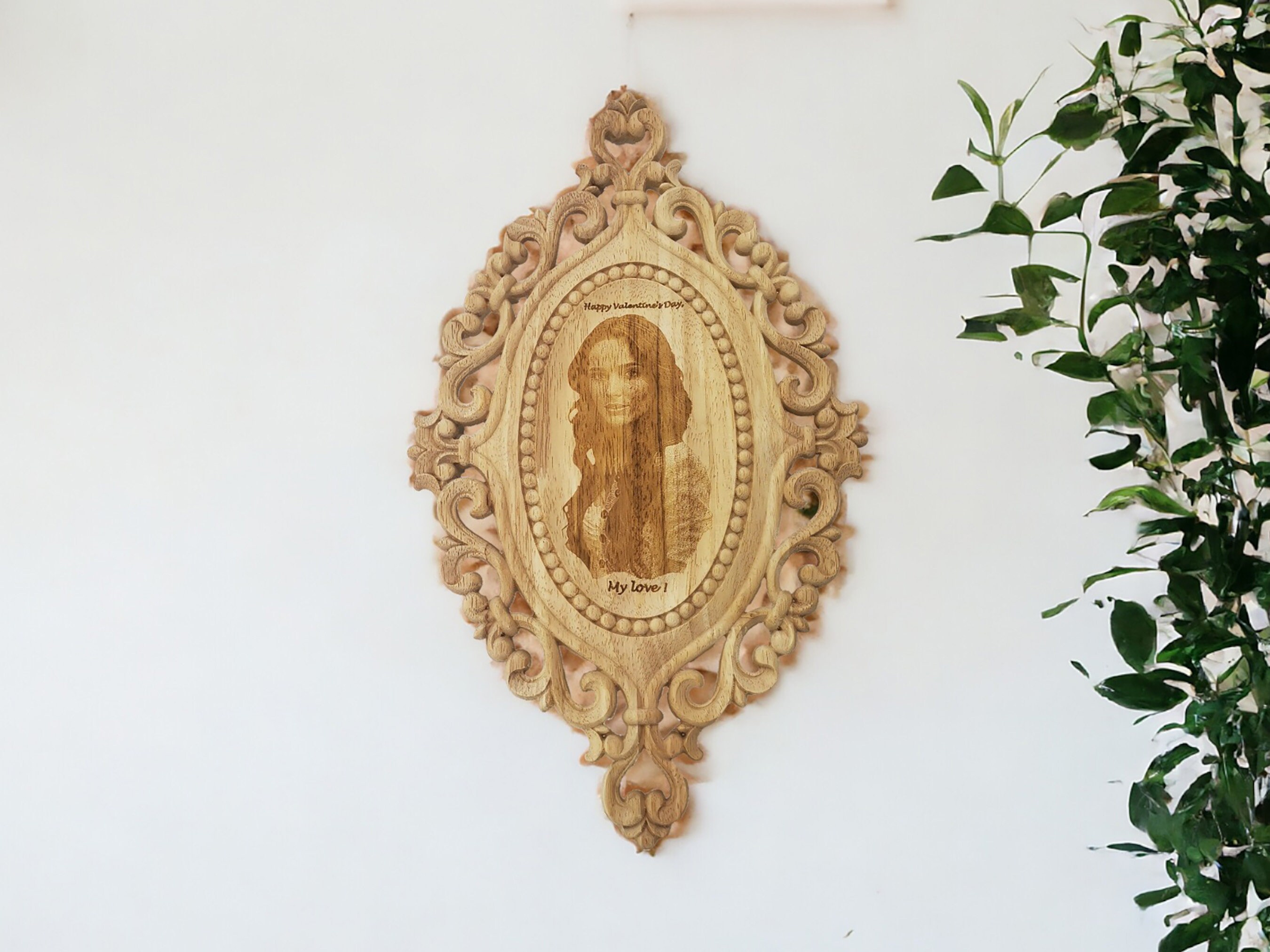 Personalized Photo Engraved Wood Plaque, 