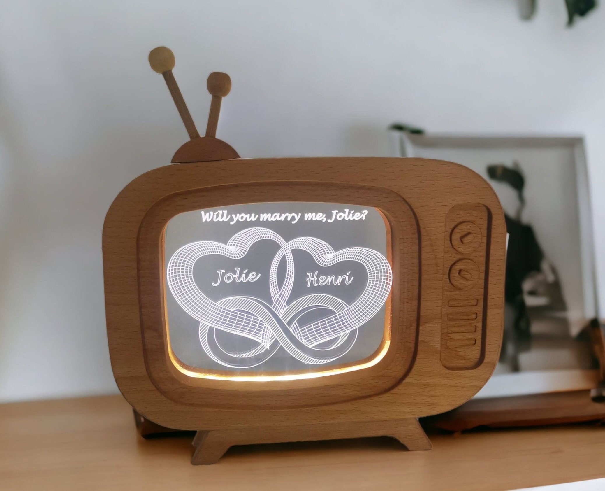 Customizable Photo Lamp Valentine’s Day Gift 
