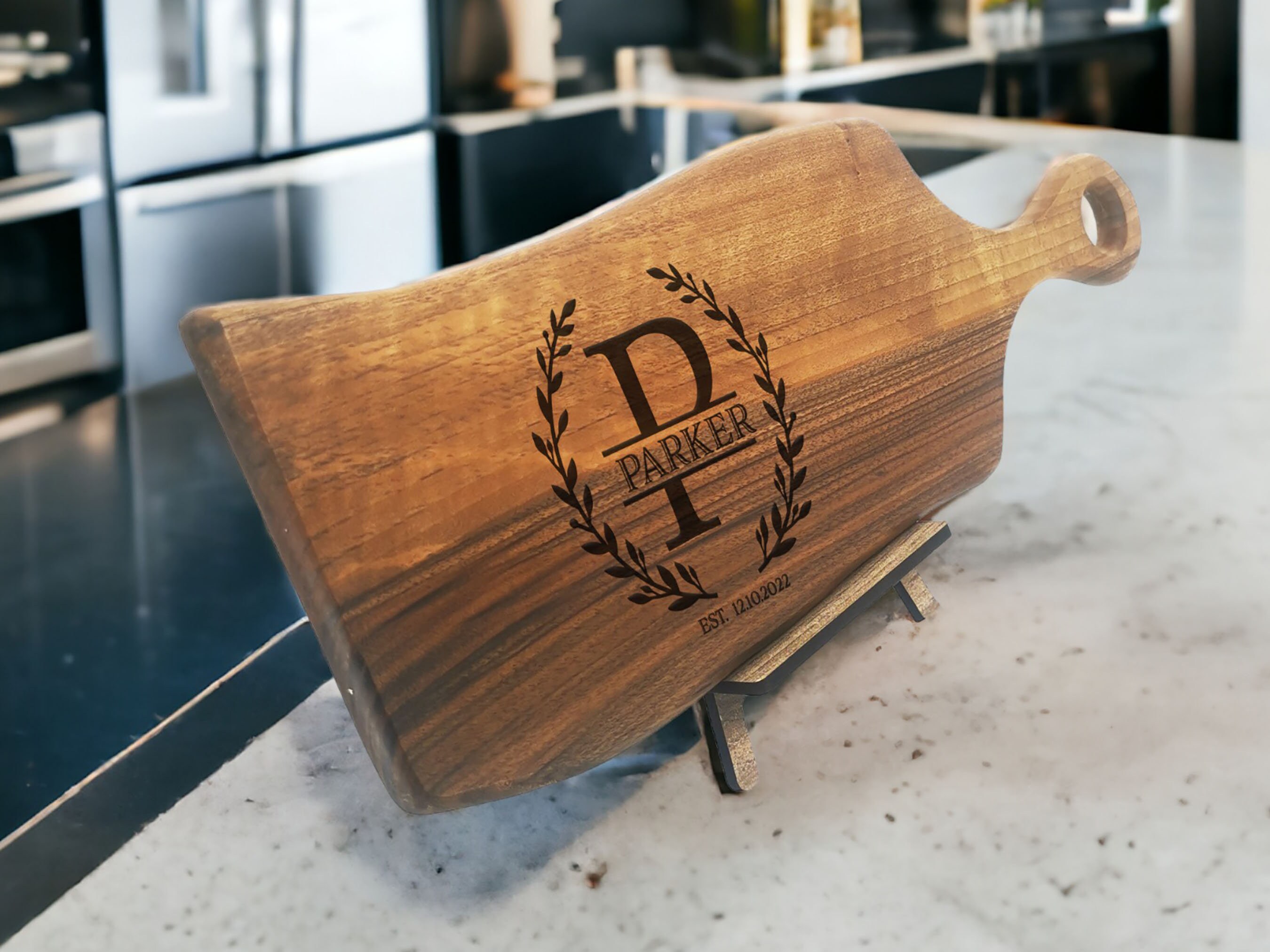 Customizable Engraved Walnut Serving Board 