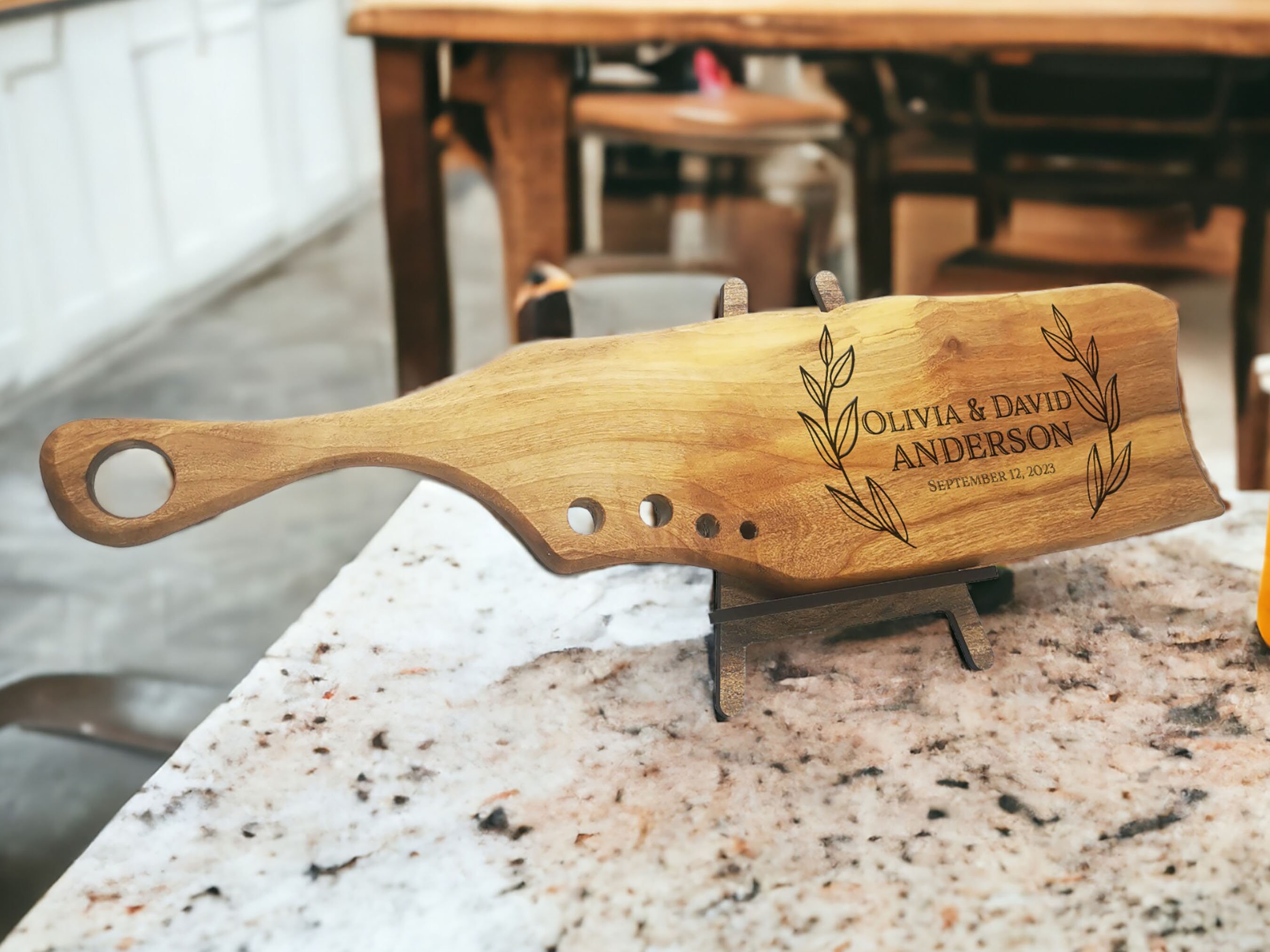 Custom Engraved Walnut Presentation Board  