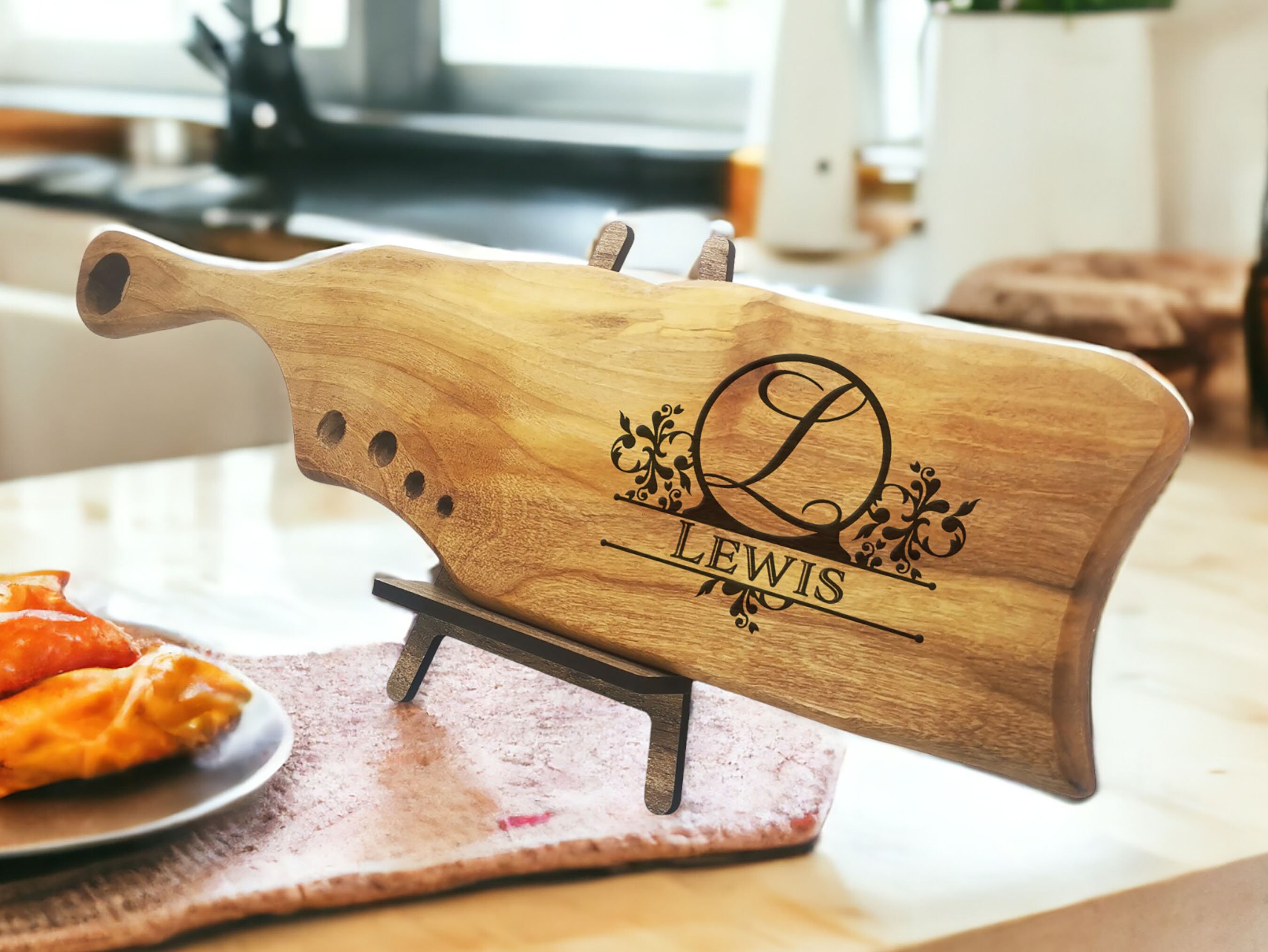Custom Engraved Walnut Presentation Board  