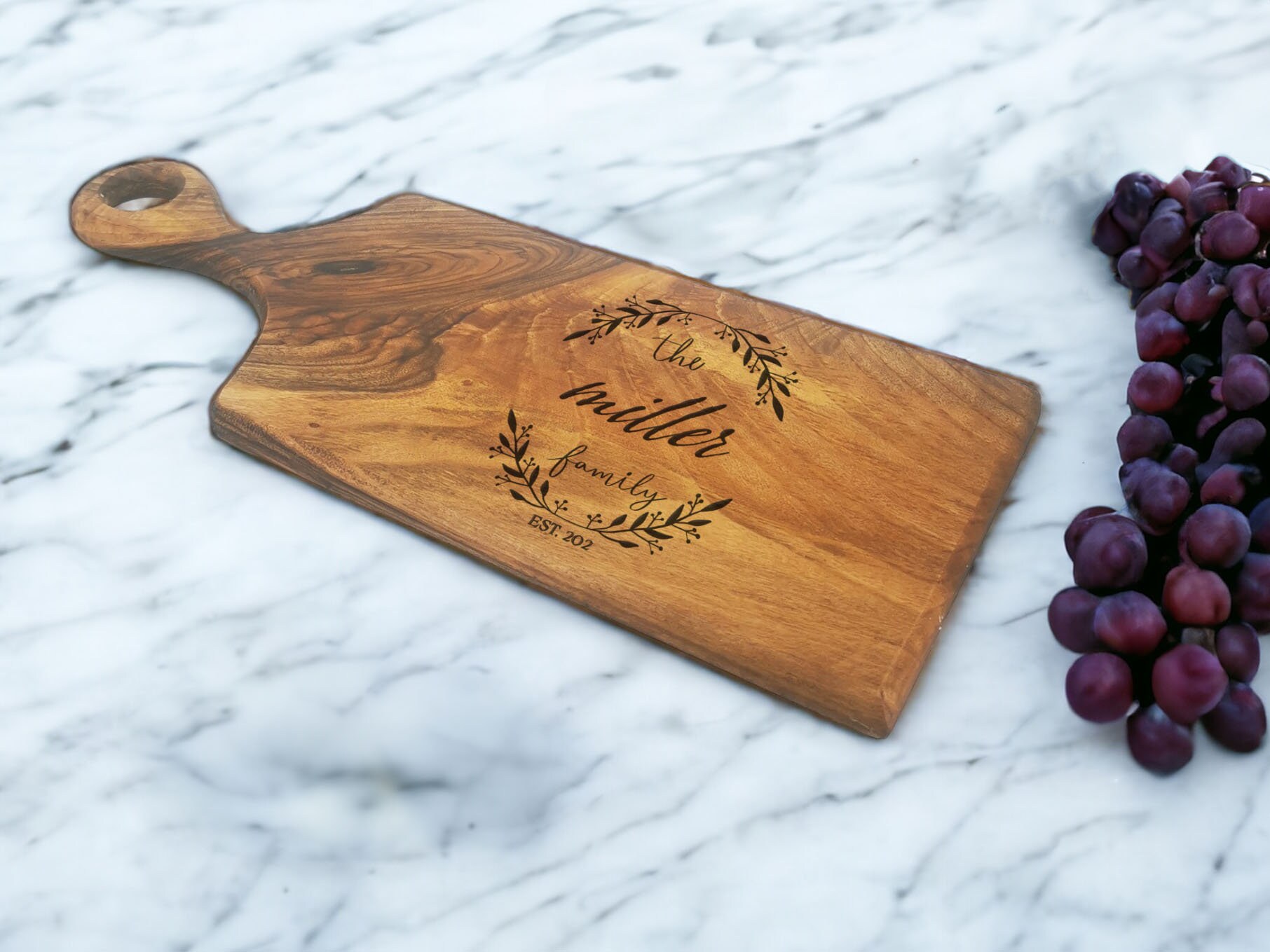 Personalized Handmade Walnut Cutting Board 