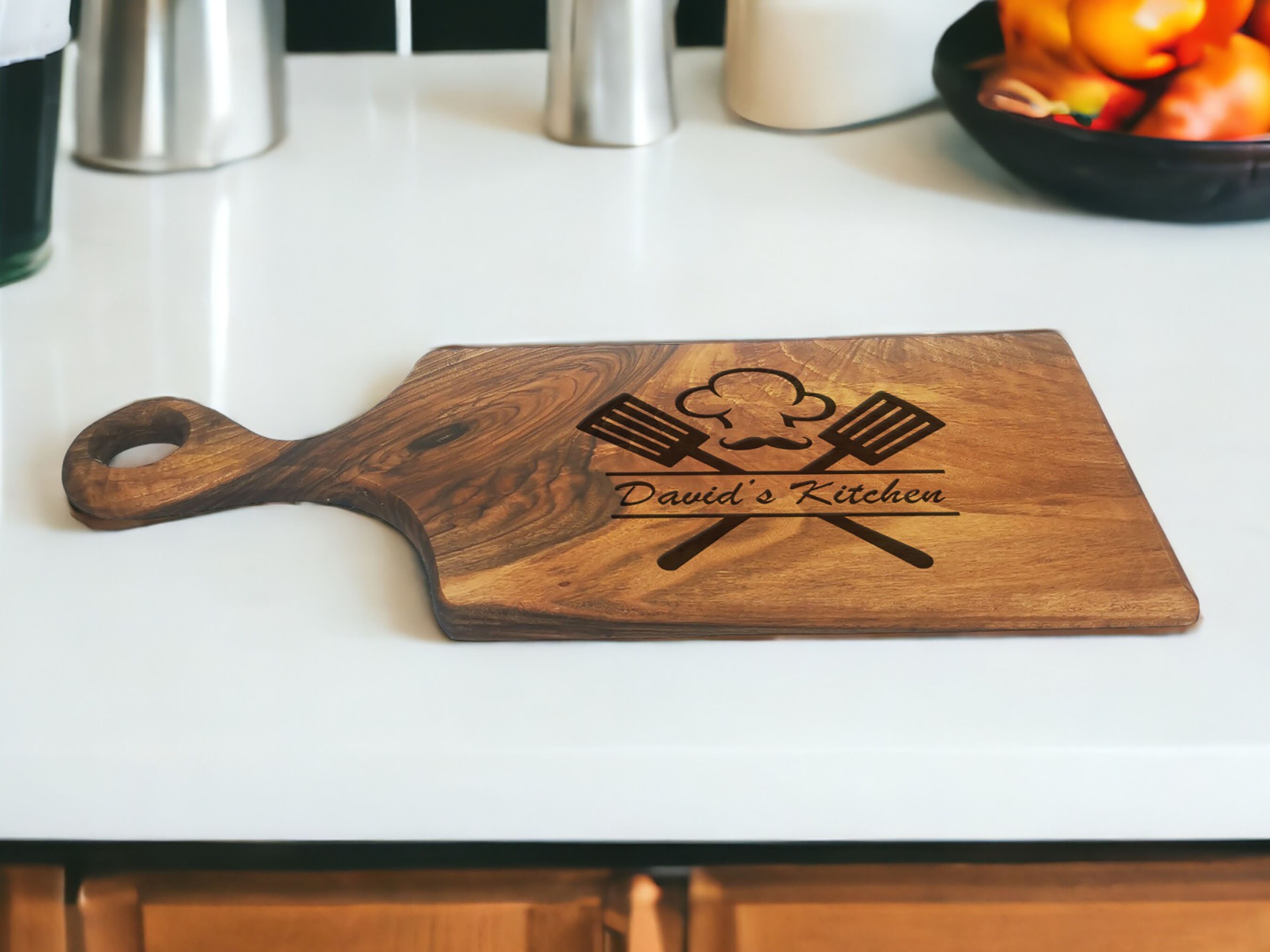 Personalized Handmade Walnut Cutting Board 