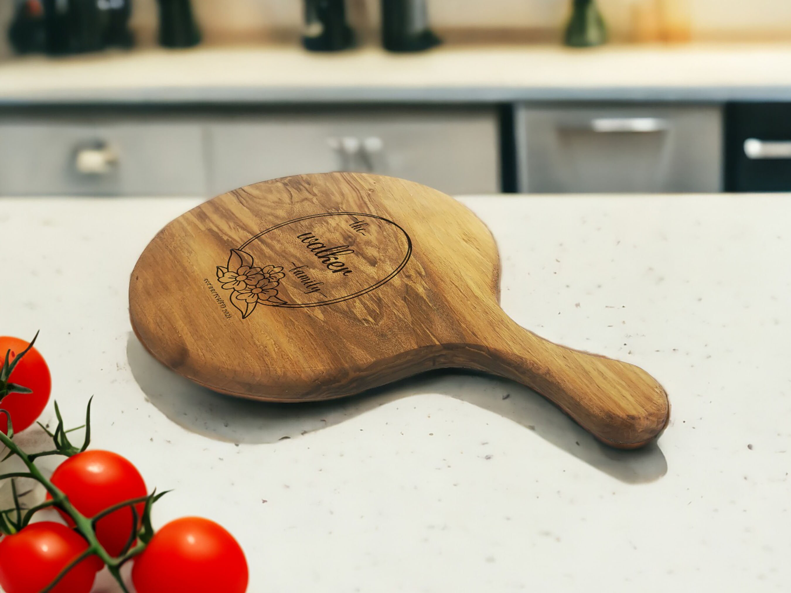 Custom Engraved Handcrafted Walnut Cheese Board 