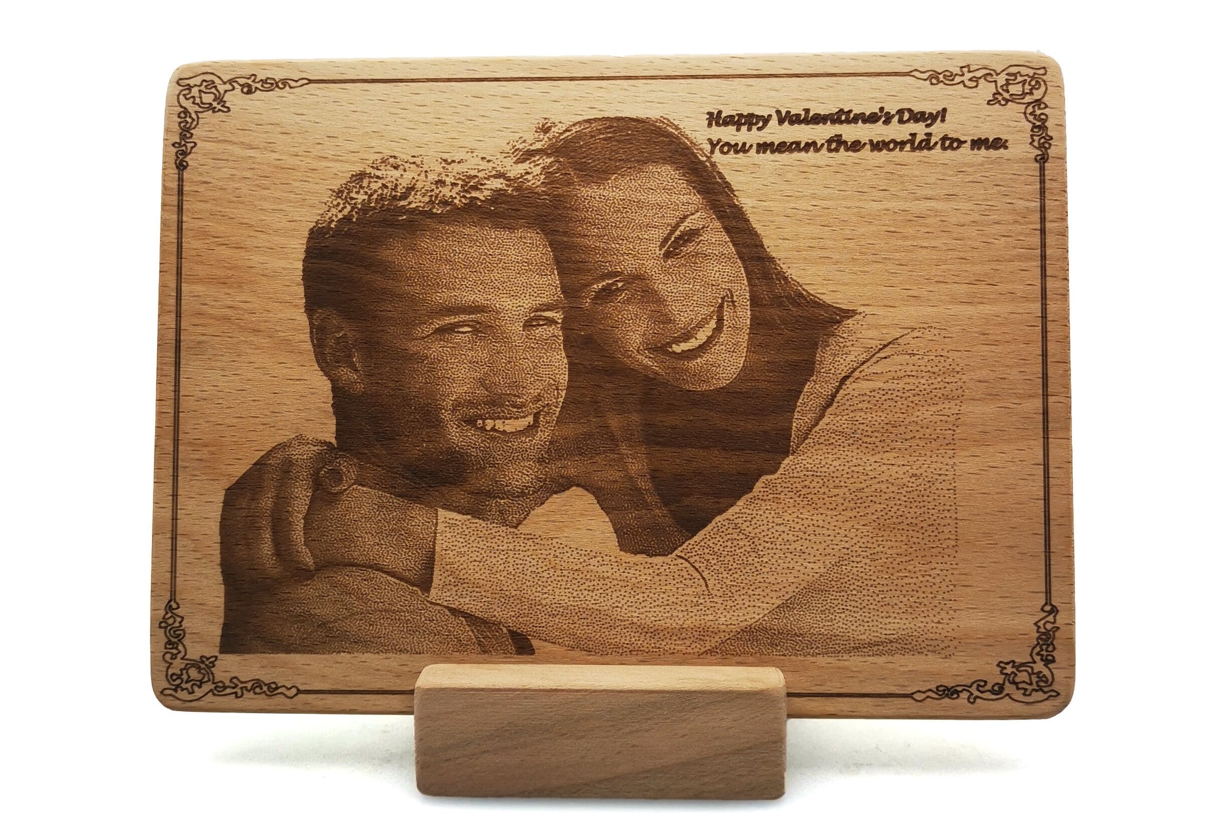 Custom Engraved Wood Picture 
