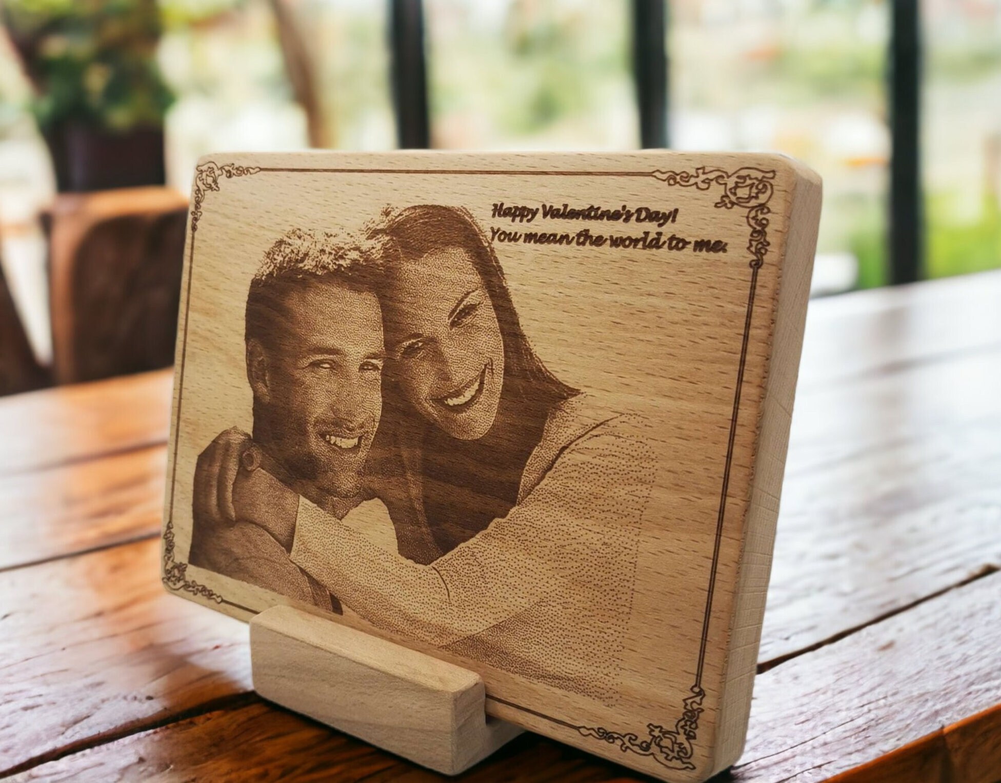 Custom Engraved Wood Picture 