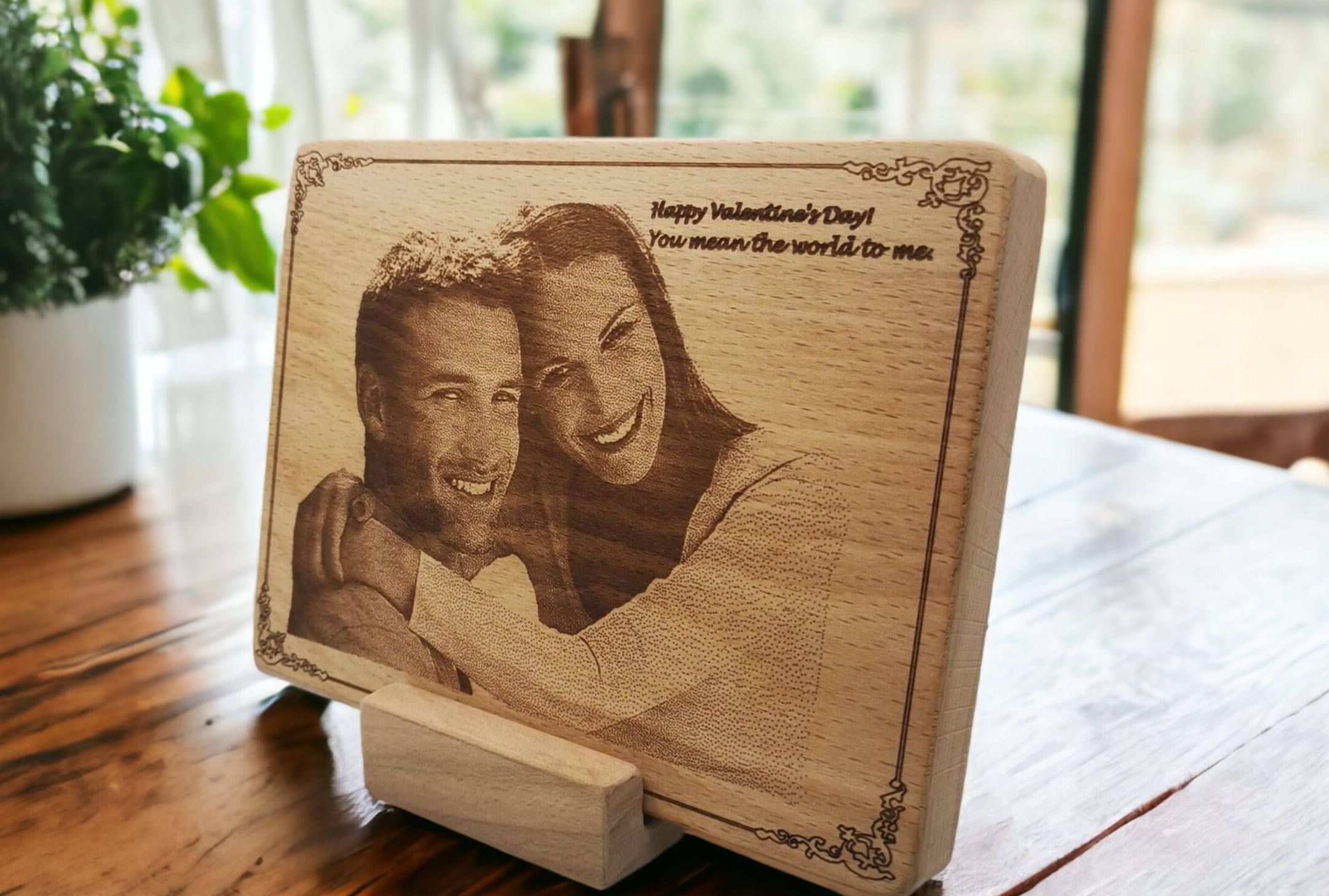 Custom Engraved Wood Picture 