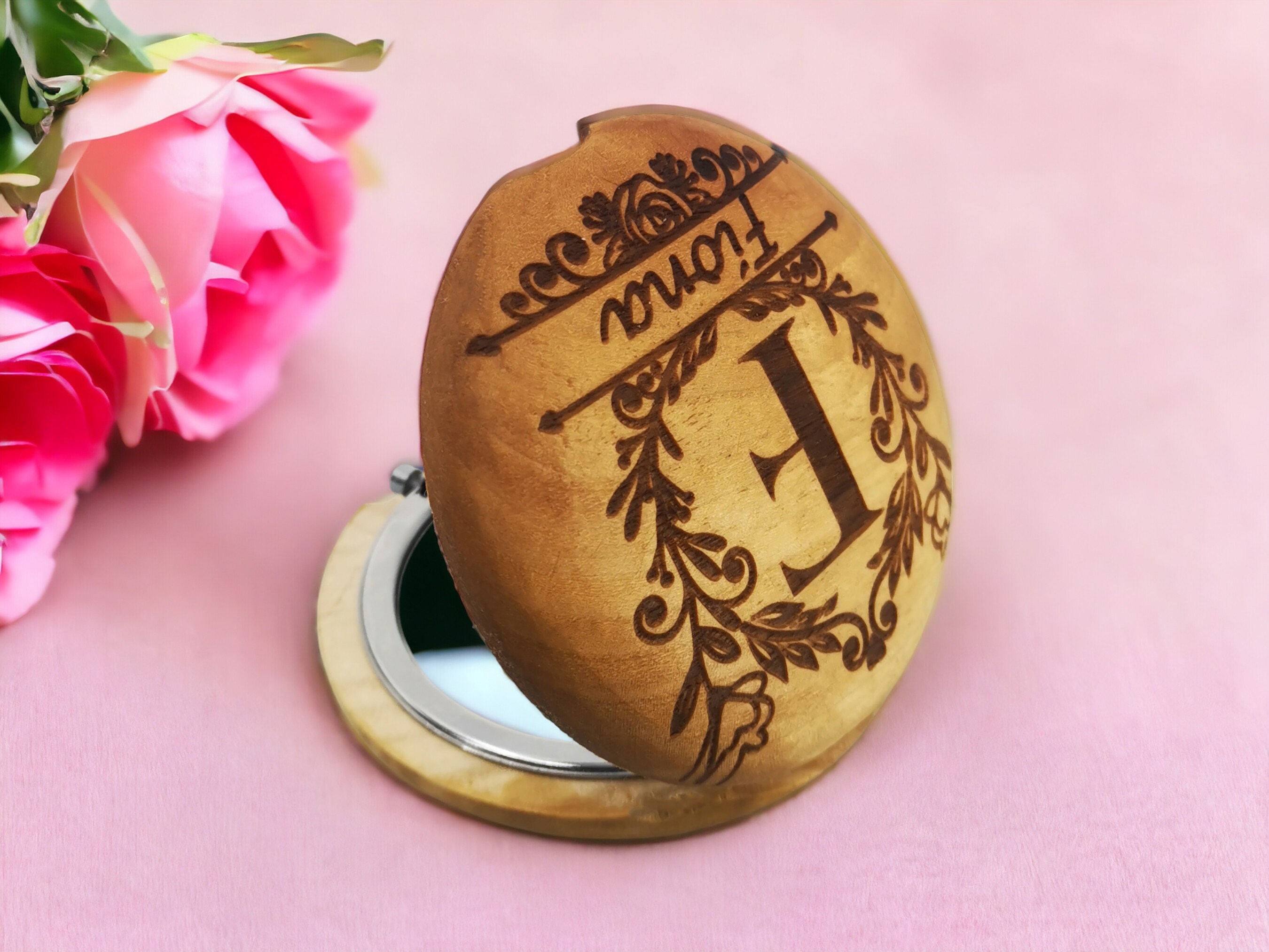 Personalized Pocket Mirror Valentine’s Day Gift 