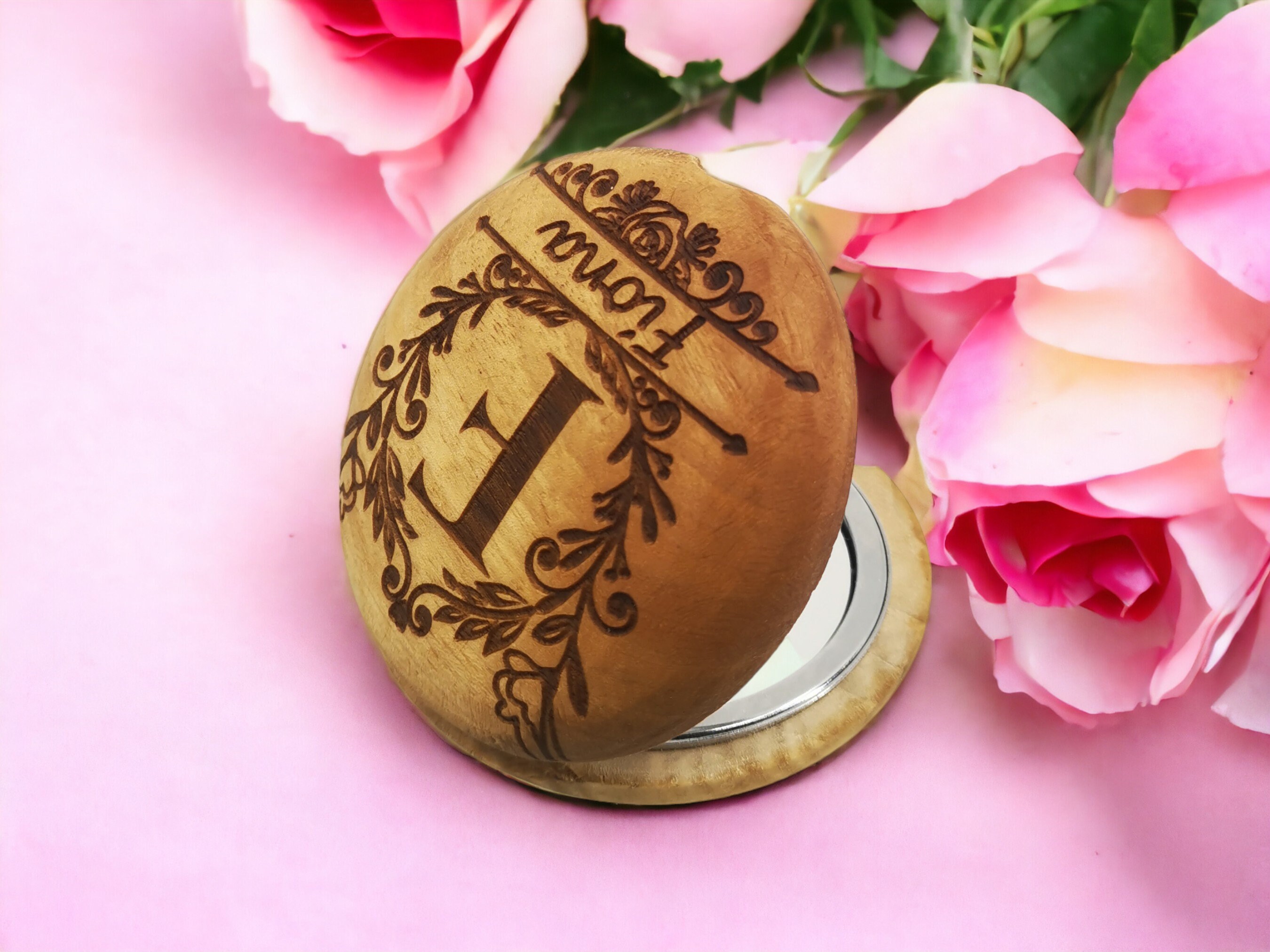 Personalized Pocket Mirror Valentine’s Day Gift 